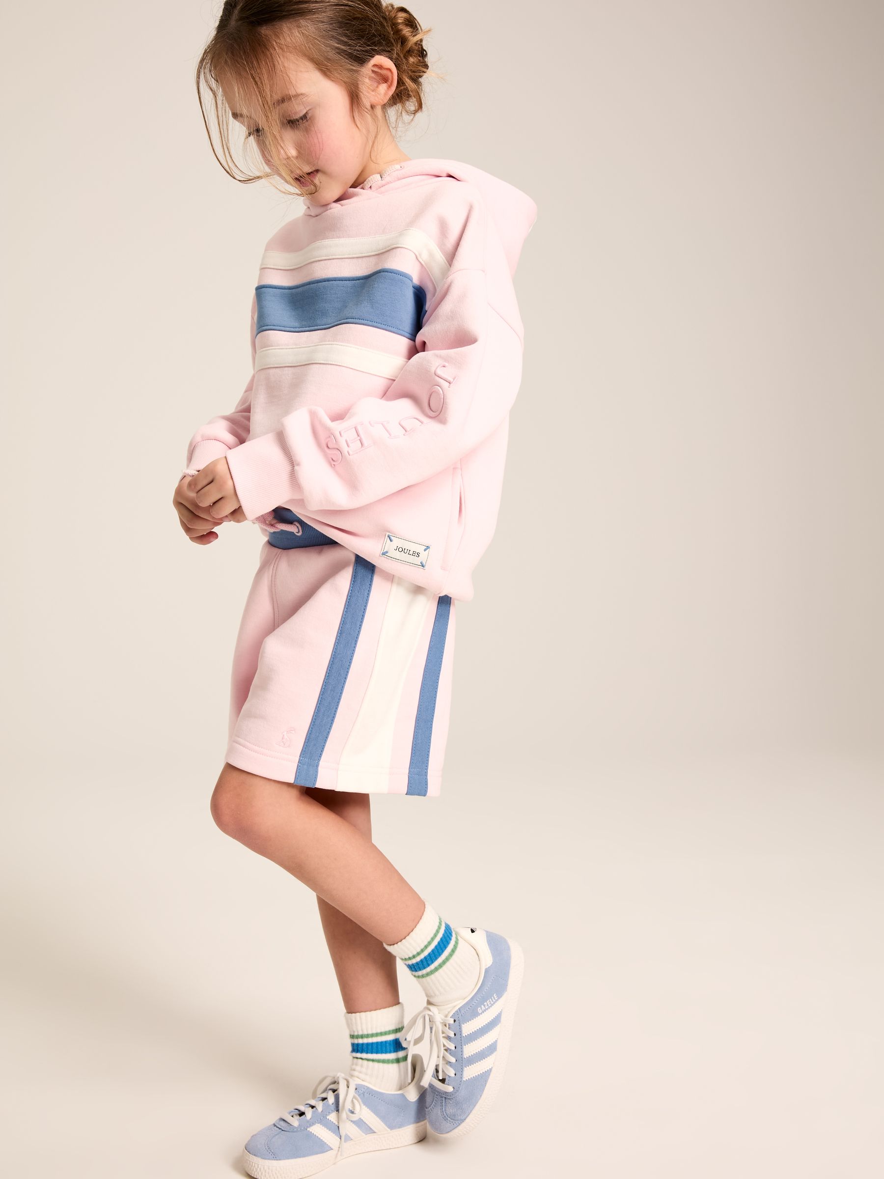 Pippa Pink Colour Block Jersey Shorts - Image 6 of 8