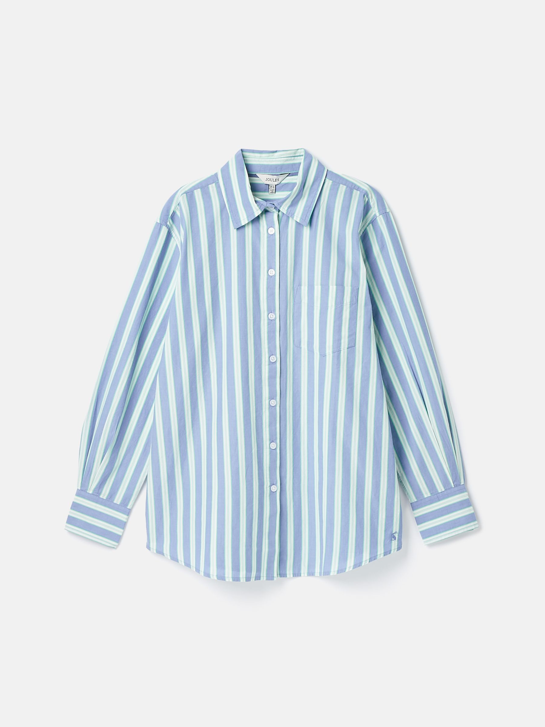 Amilla Blue/White Cotton Shirt - Image 7 of 7