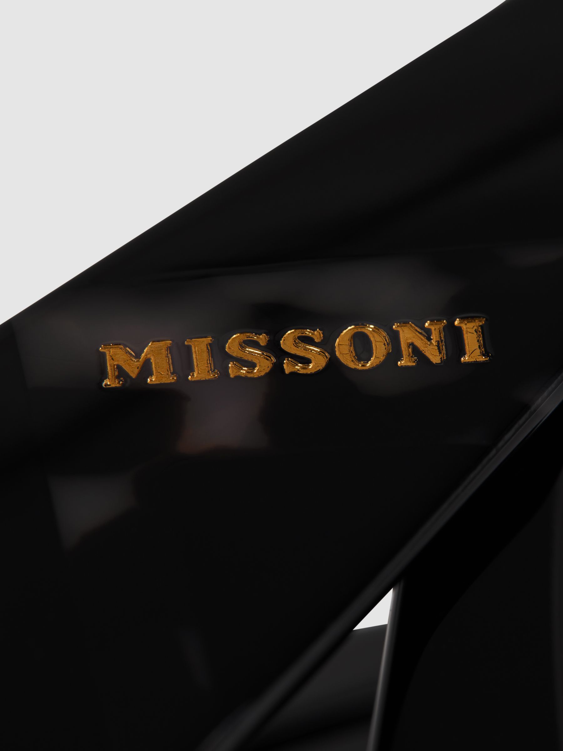 Missoni Eyewear Round Black Sunglasses in Black - Image 4 of 4