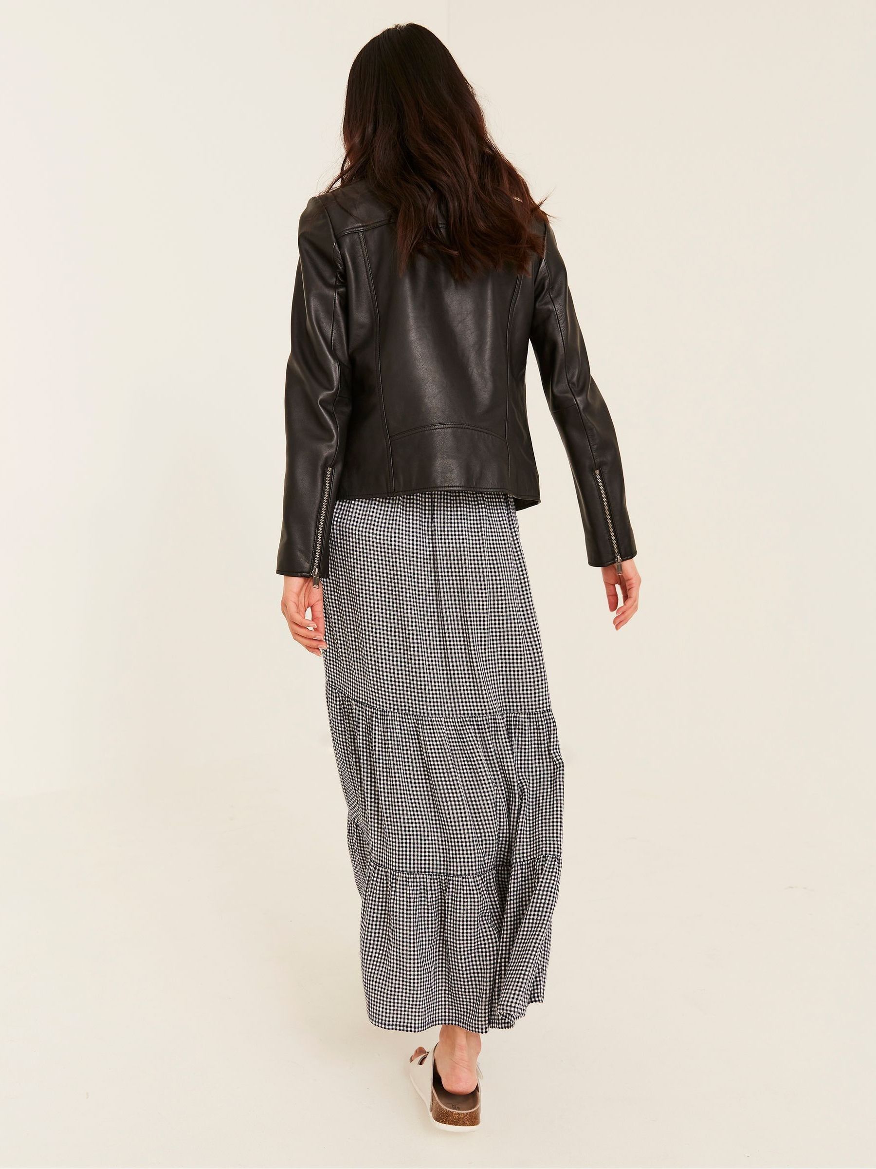 Black Biker Bethany Jacket - Image 4 of 10