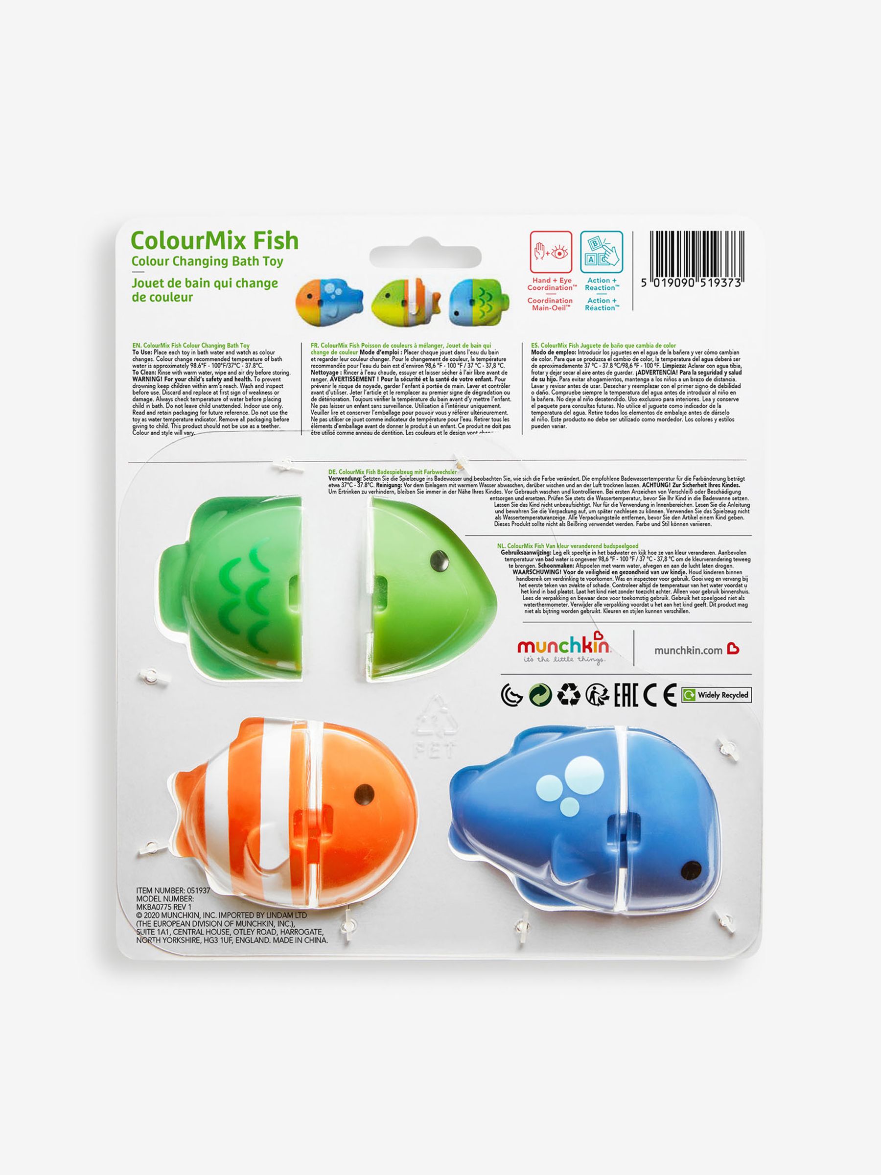 Munchkin ColourMix Fish Colour Changing Bath Toy - Image 11 of 11
