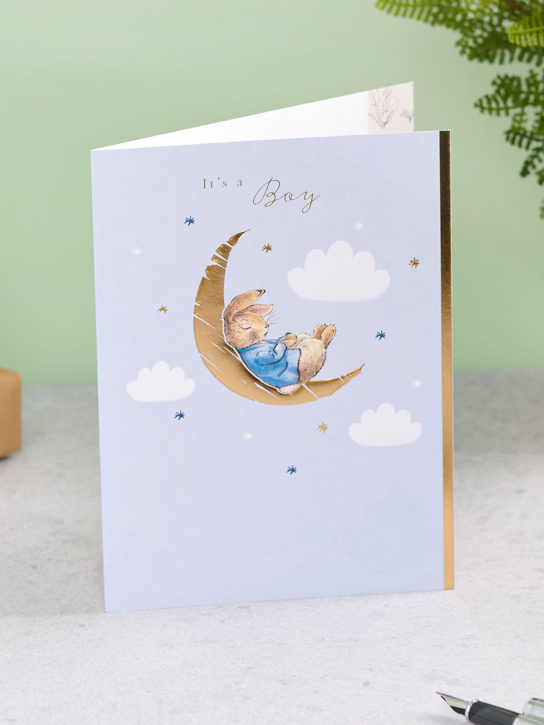 Peter Rabbit New Baby Card - Image 1 of 5