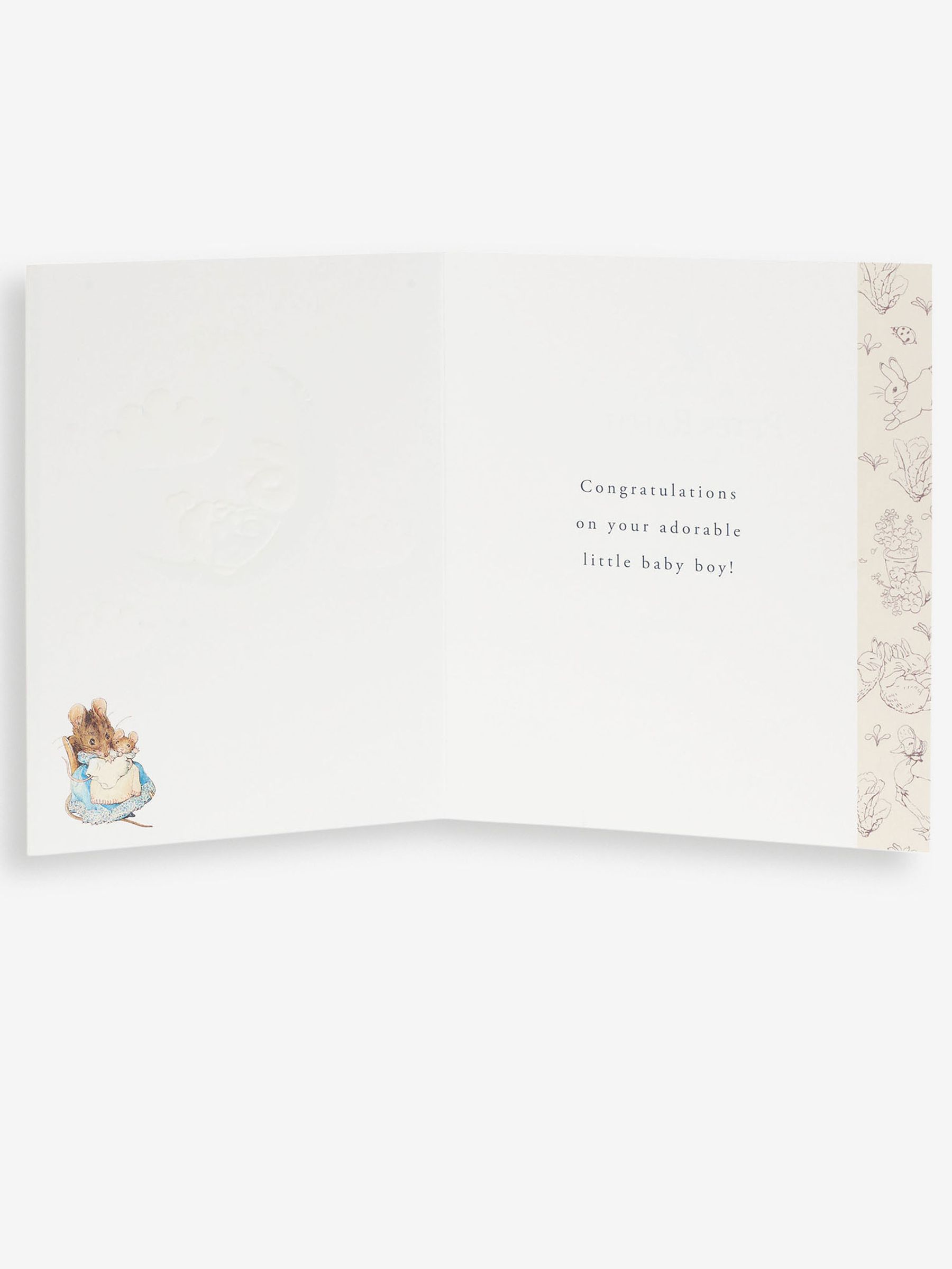Peter Rabbit New Baby Card - Image 4 of 5