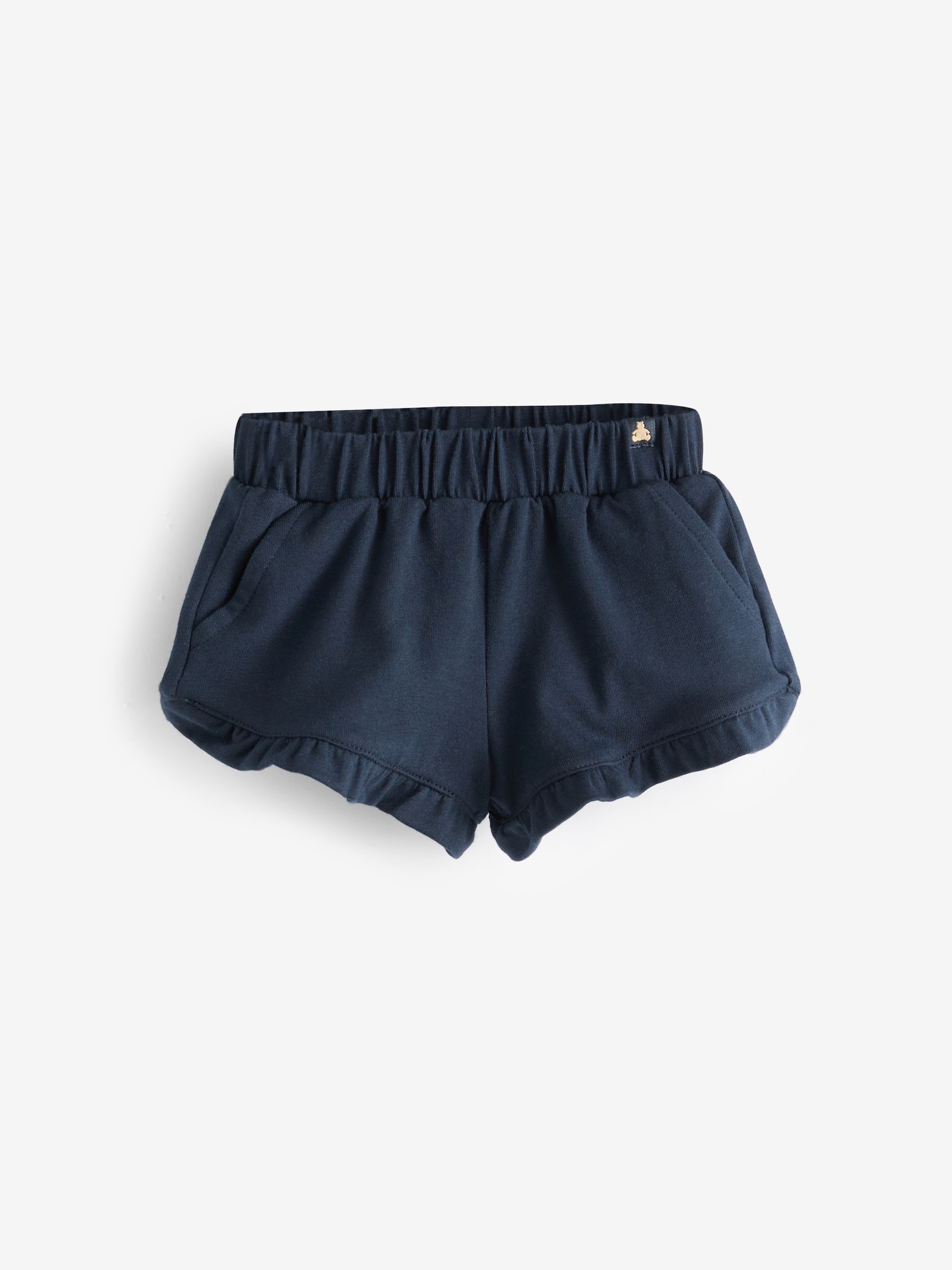 Navy Blue Pull On Ruffle Baby Shorts (3mths-5yrs) - Image 1 of 1