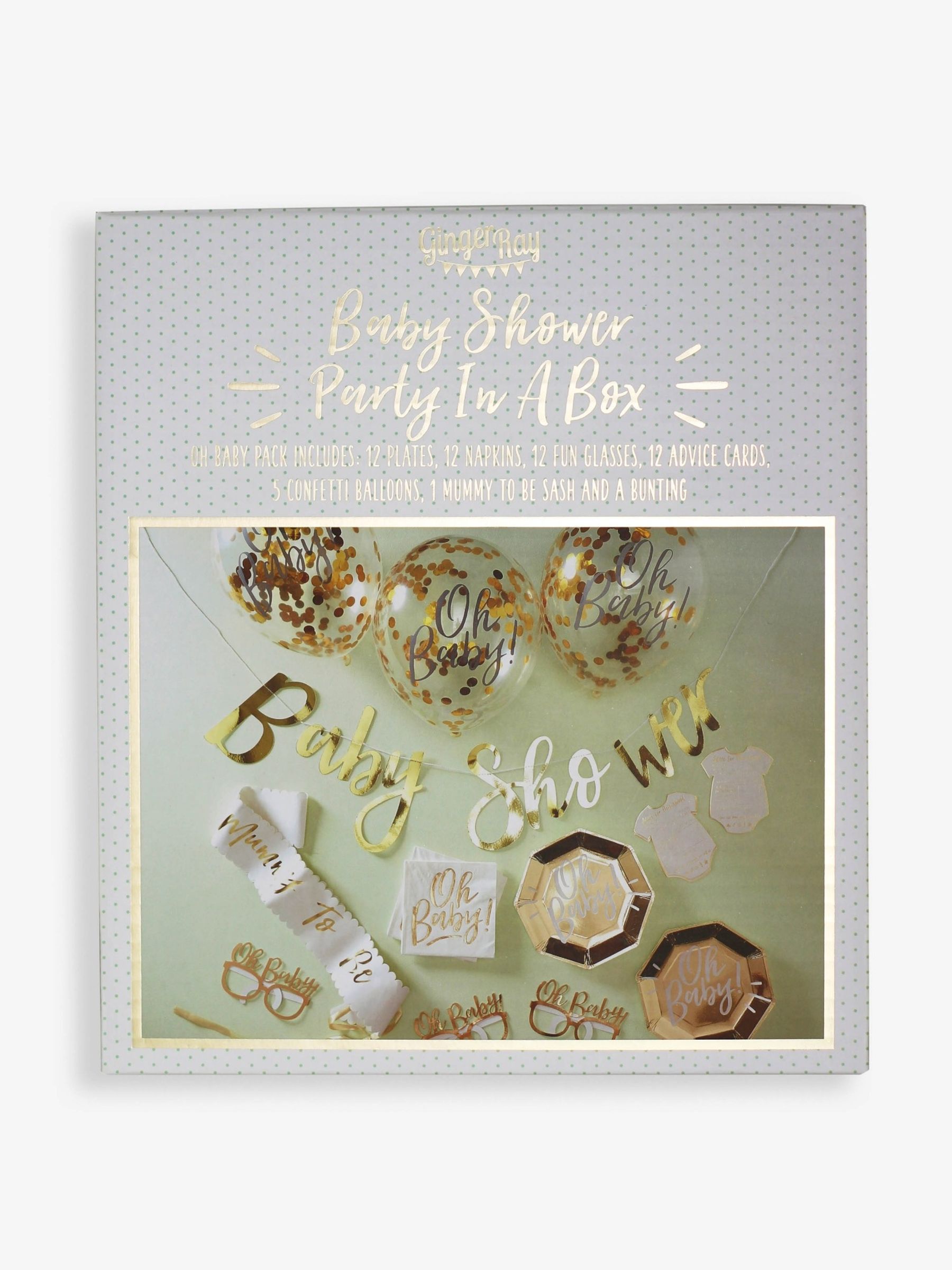 Ginger Ray Party In A Box - Oh Baby - Image 2 of 3