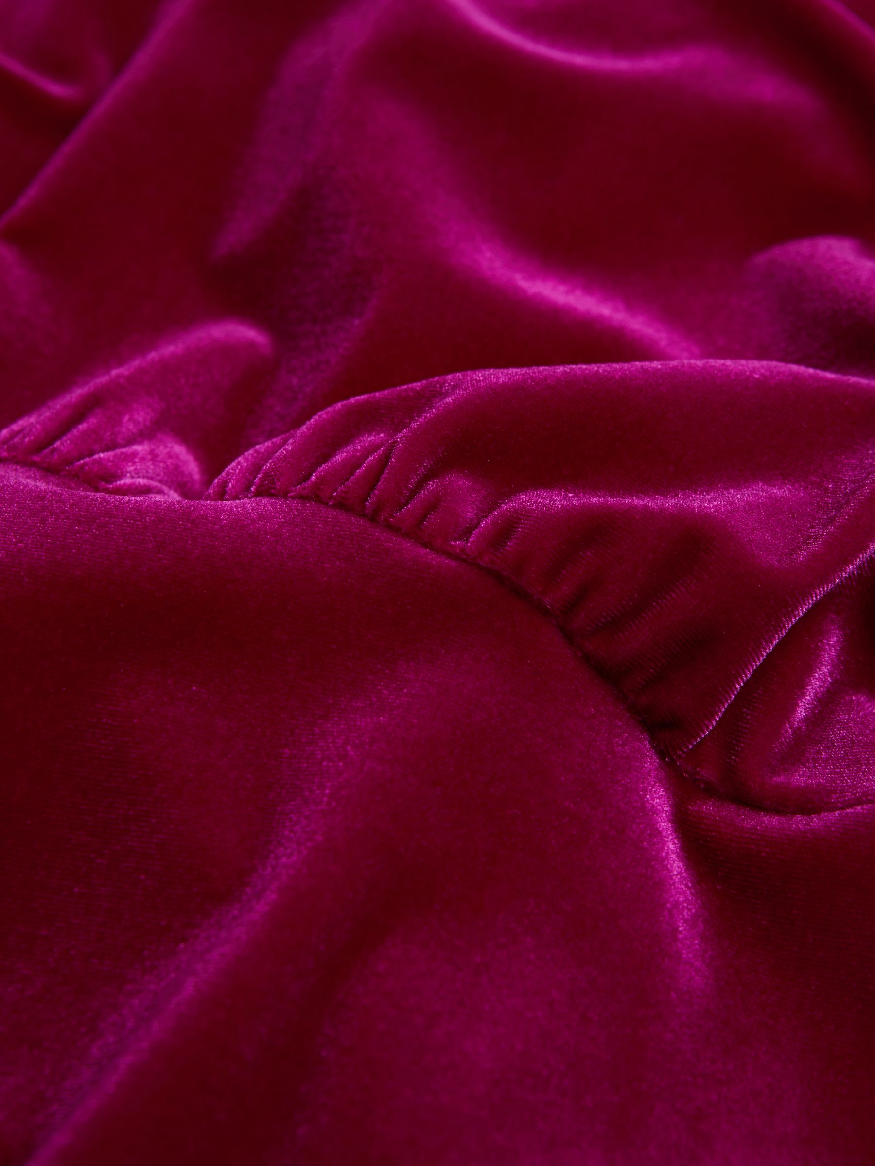 Florere Velvet Midi Dress in Bright Pink - Image 5 of 5