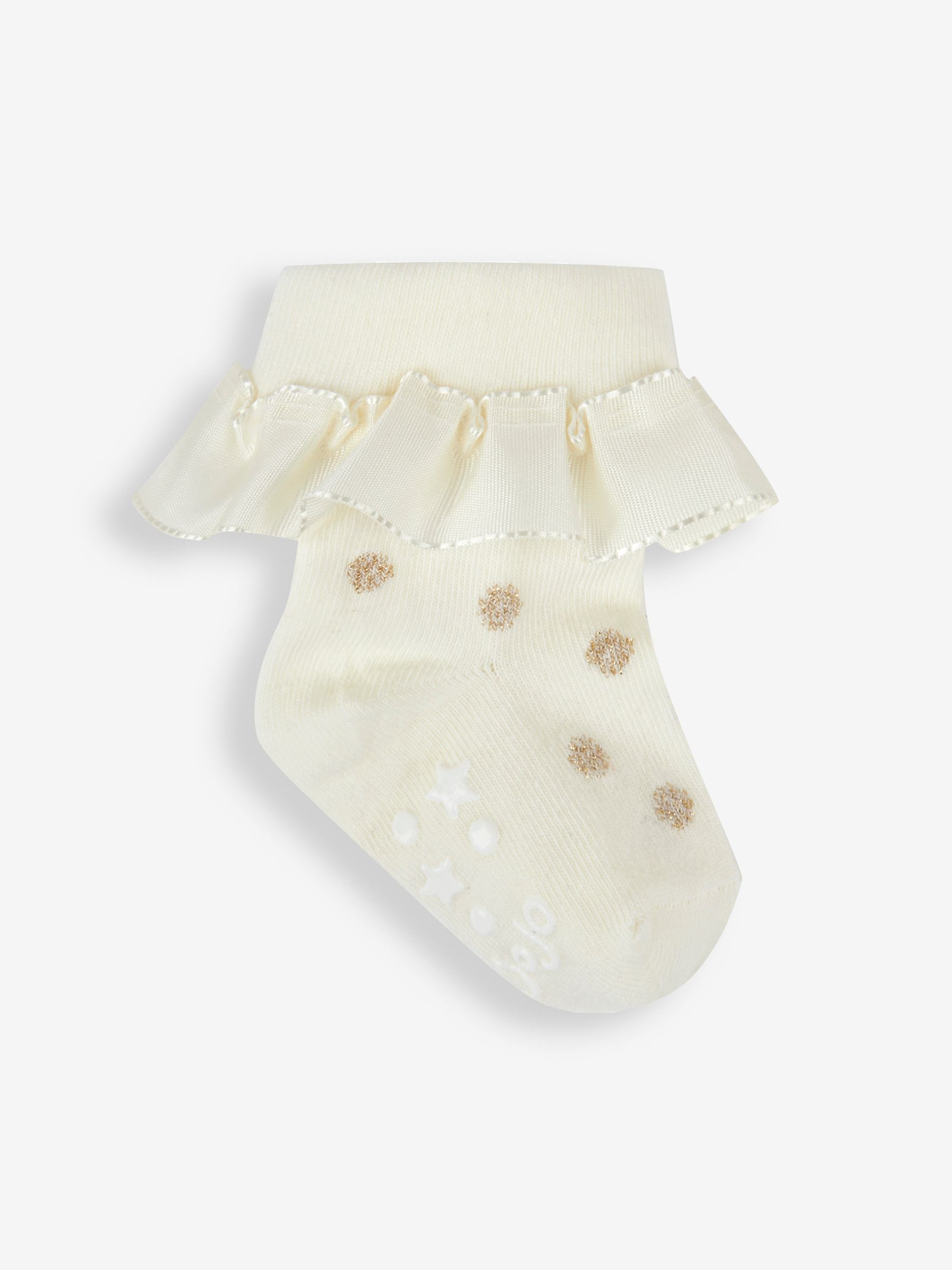 Red 2-Pack Spot Ruffle Socks - Image 2 of 3