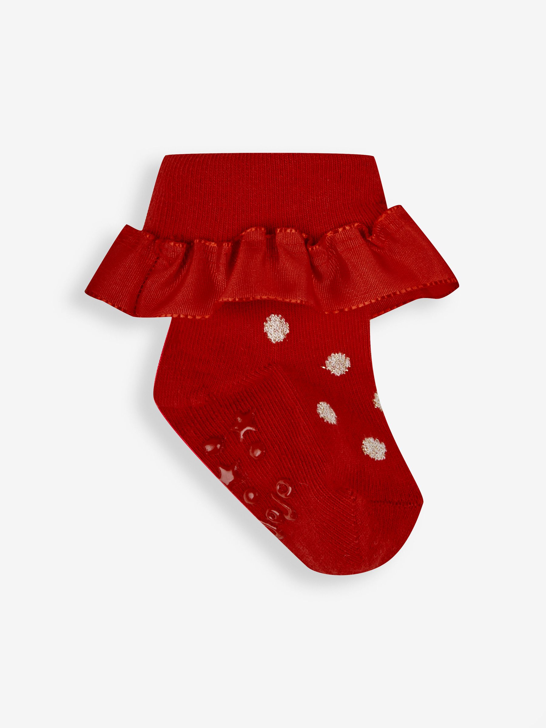 Red 2-Pack Spot Ruffle Socks - Image 3 of 3