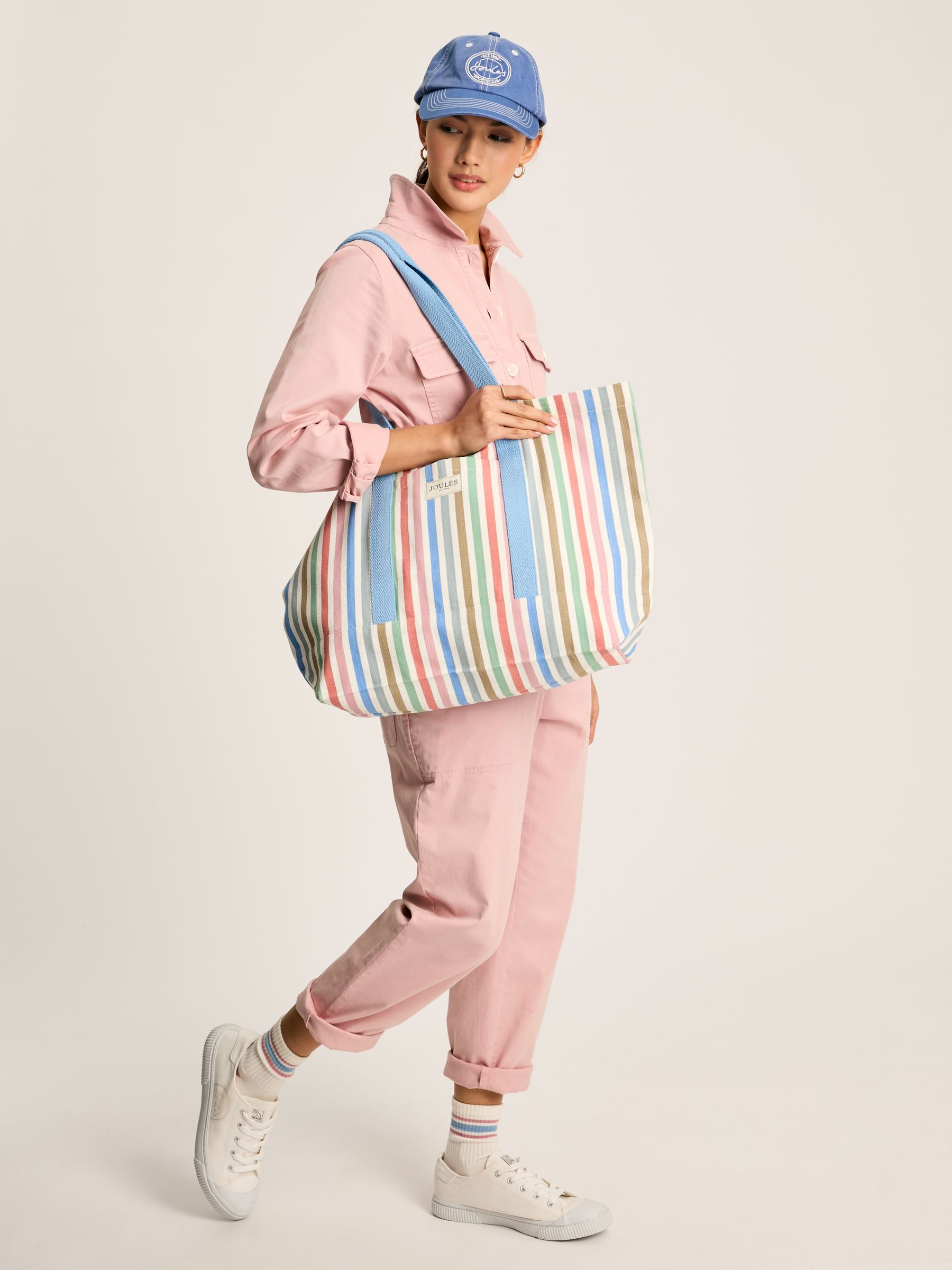 Promenade Multi Striped Canvas Beach Bag - Image 3 of 7