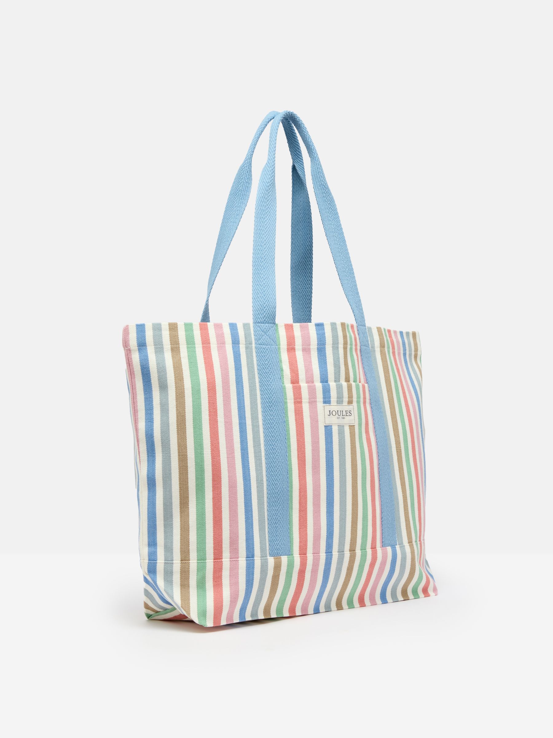 Promenade Multi Striped Canvas Beach Bag - Image 8 of 9