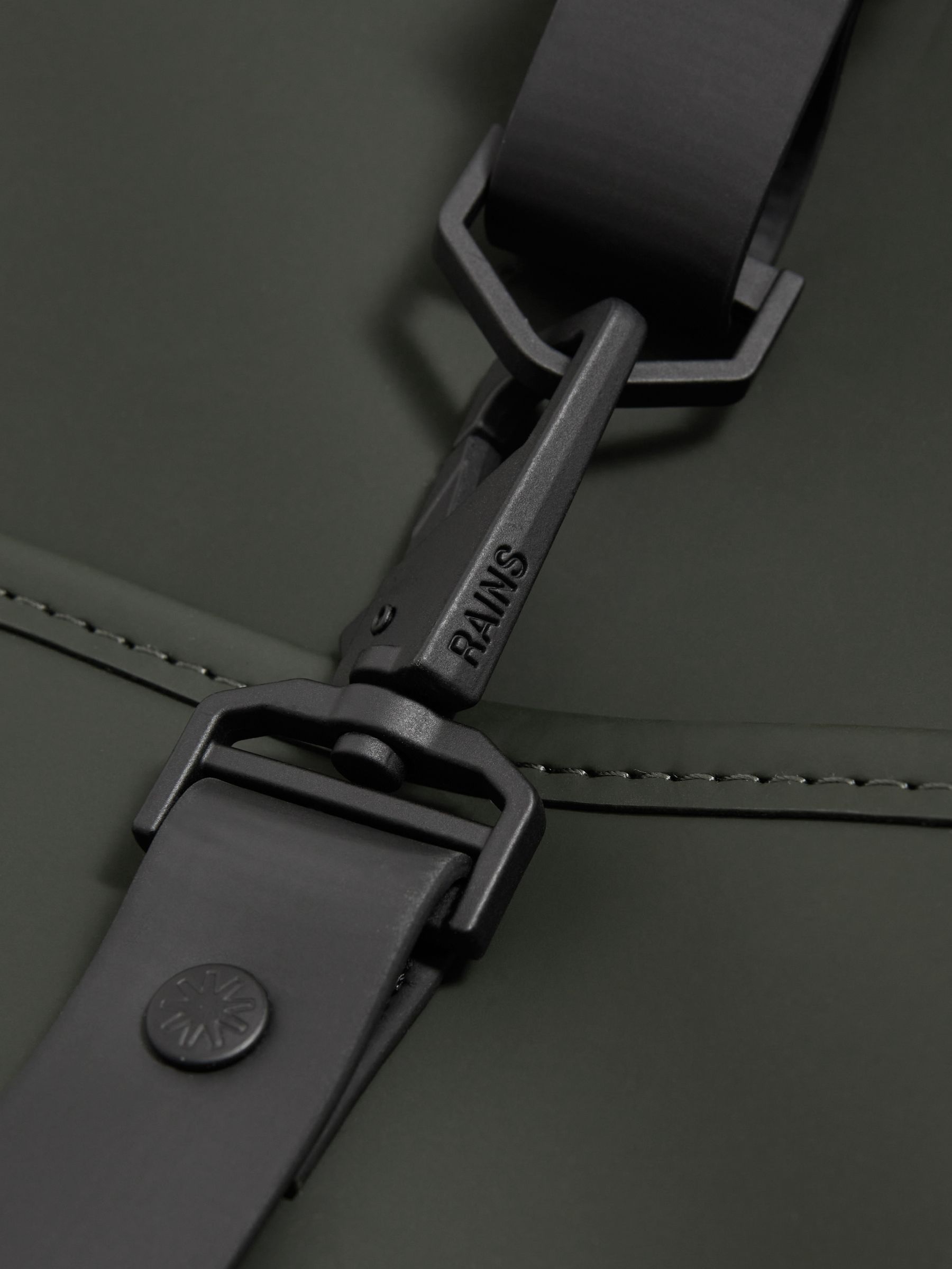 Rains Flap Backpack in Green - Image 5 of 5