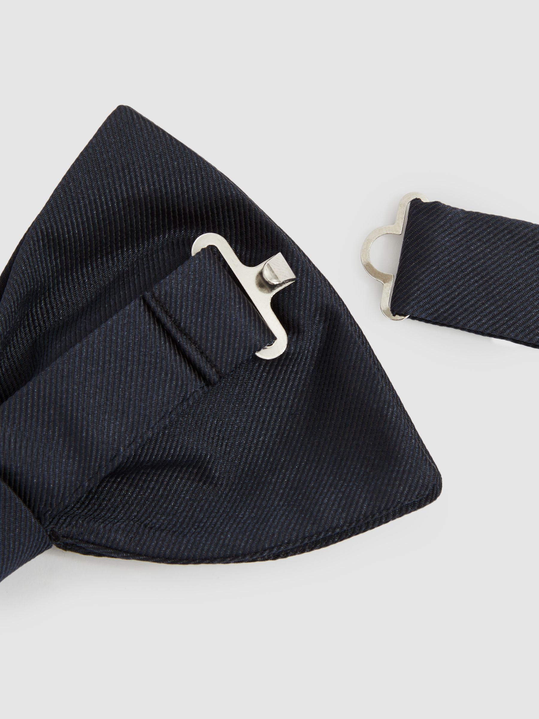 Grosgrain Silk Bow Tie in Navy - image 2