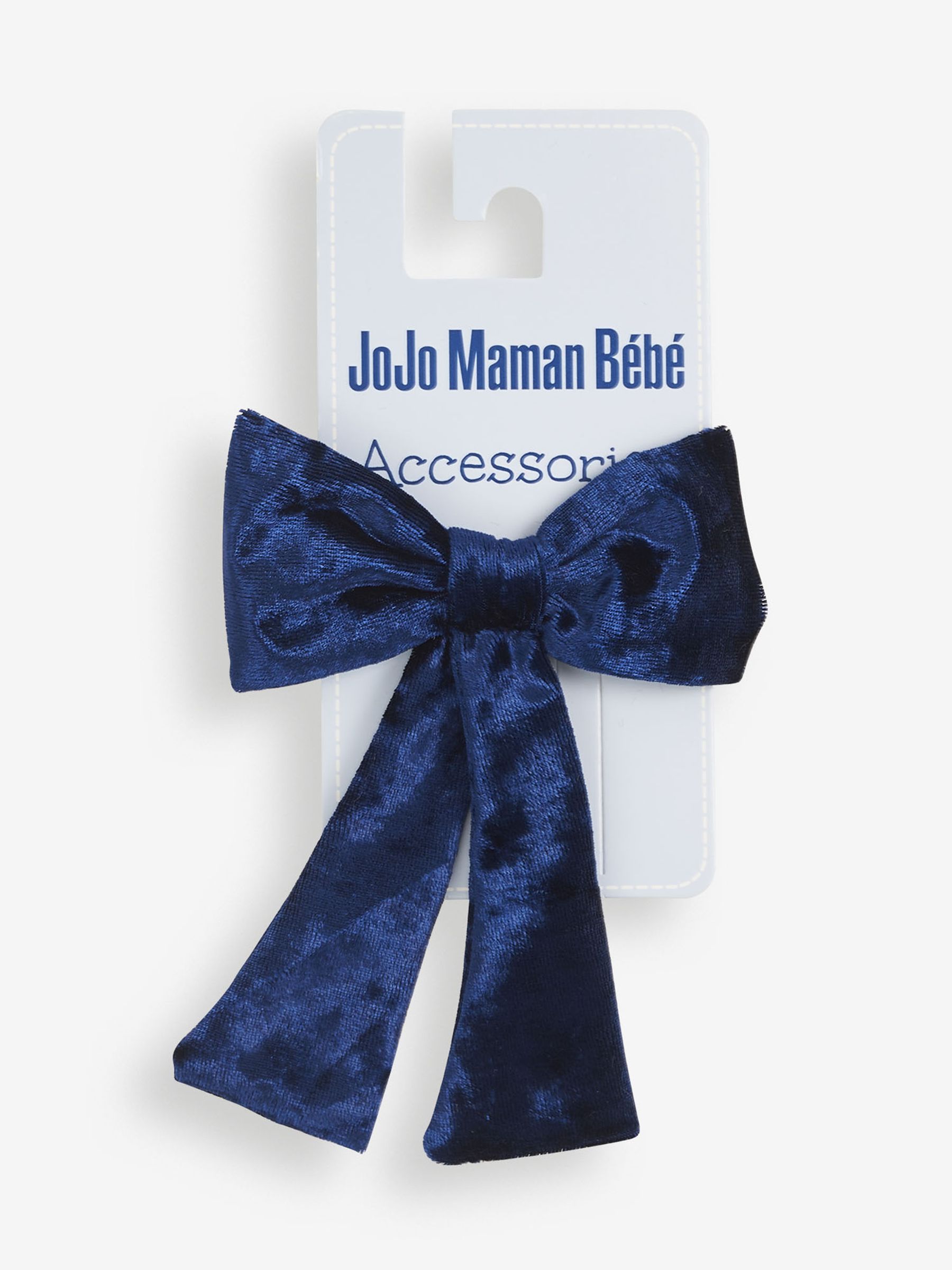 Navy Large Velvet Bow - Image 1 of 2