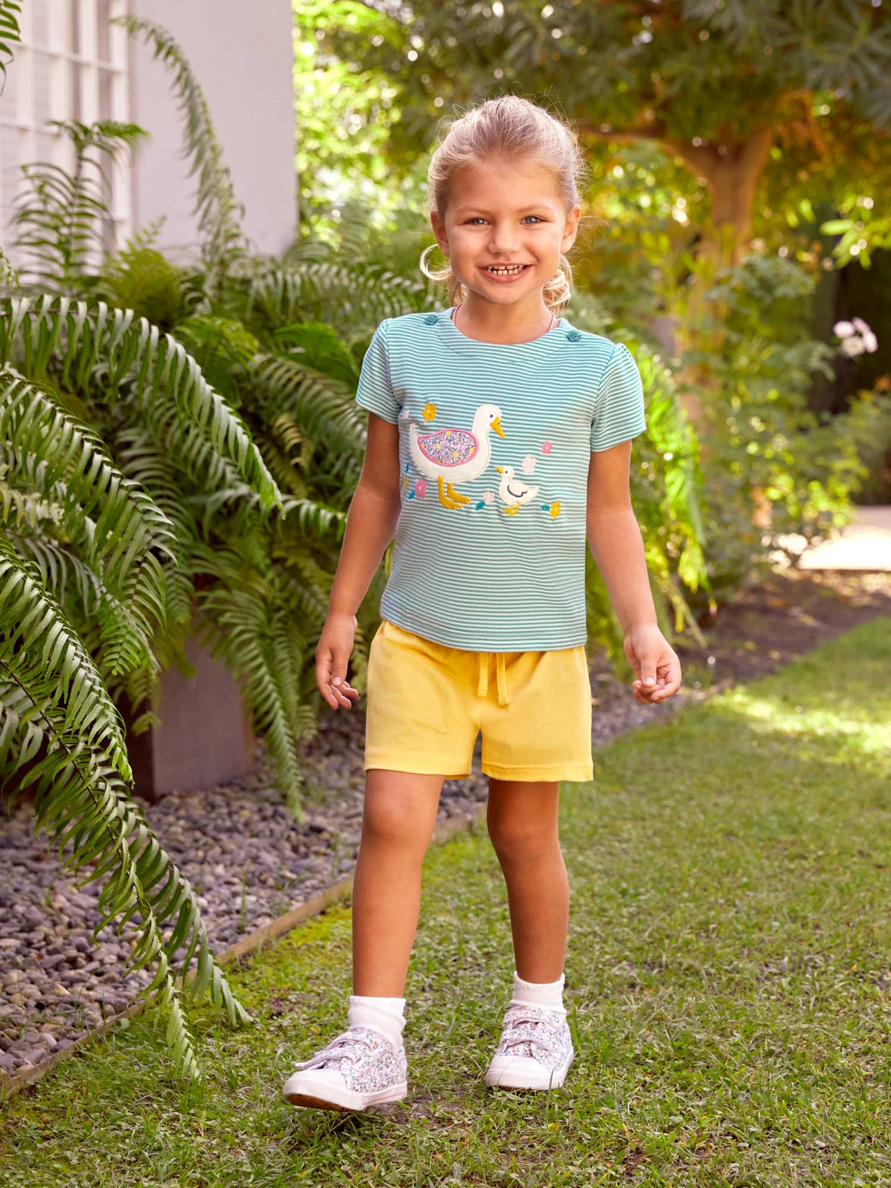 Duck Egg Stripe Duck Appliqué T-Shirt - Image 3 of 3