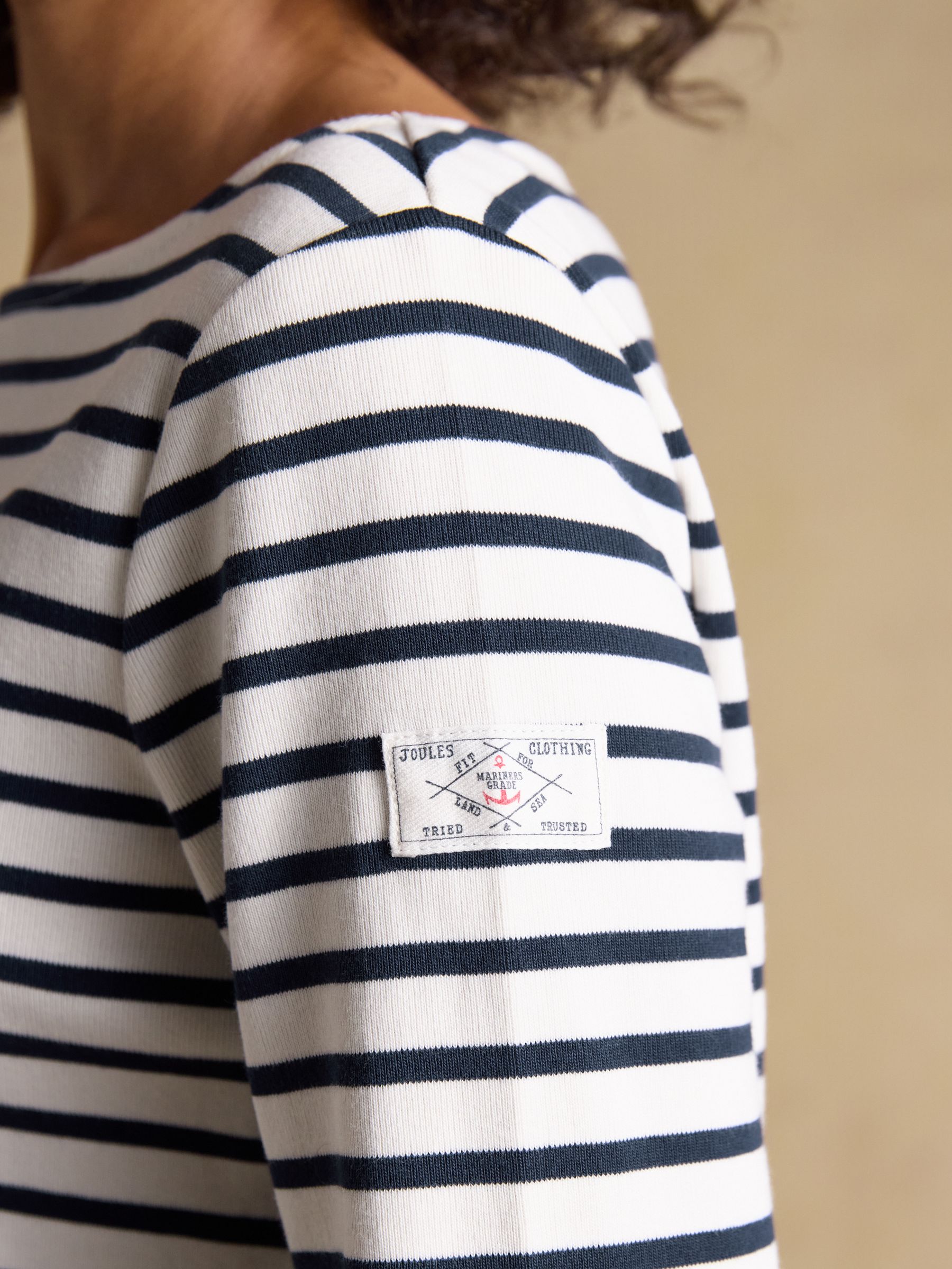 Harbour Navy/Pink Striped Boat Neck Breton Tops (2 Pack) - Image 6 of 7