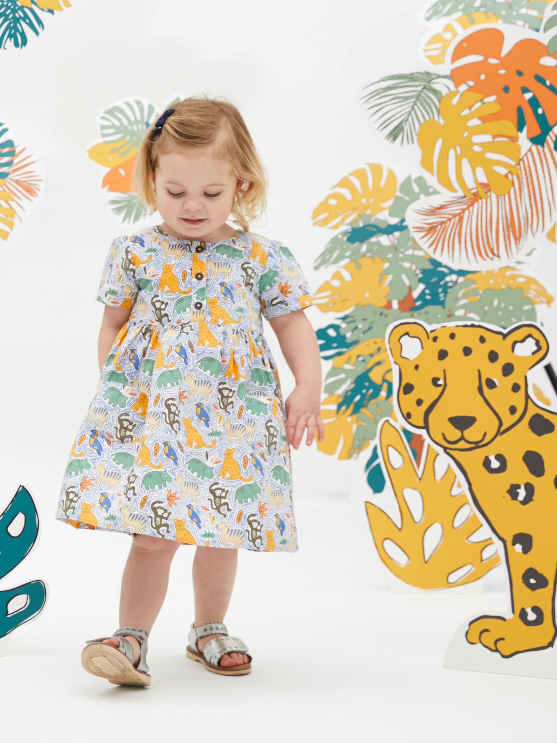 Ecru Safari Button Front Dress - Image 1 of 5