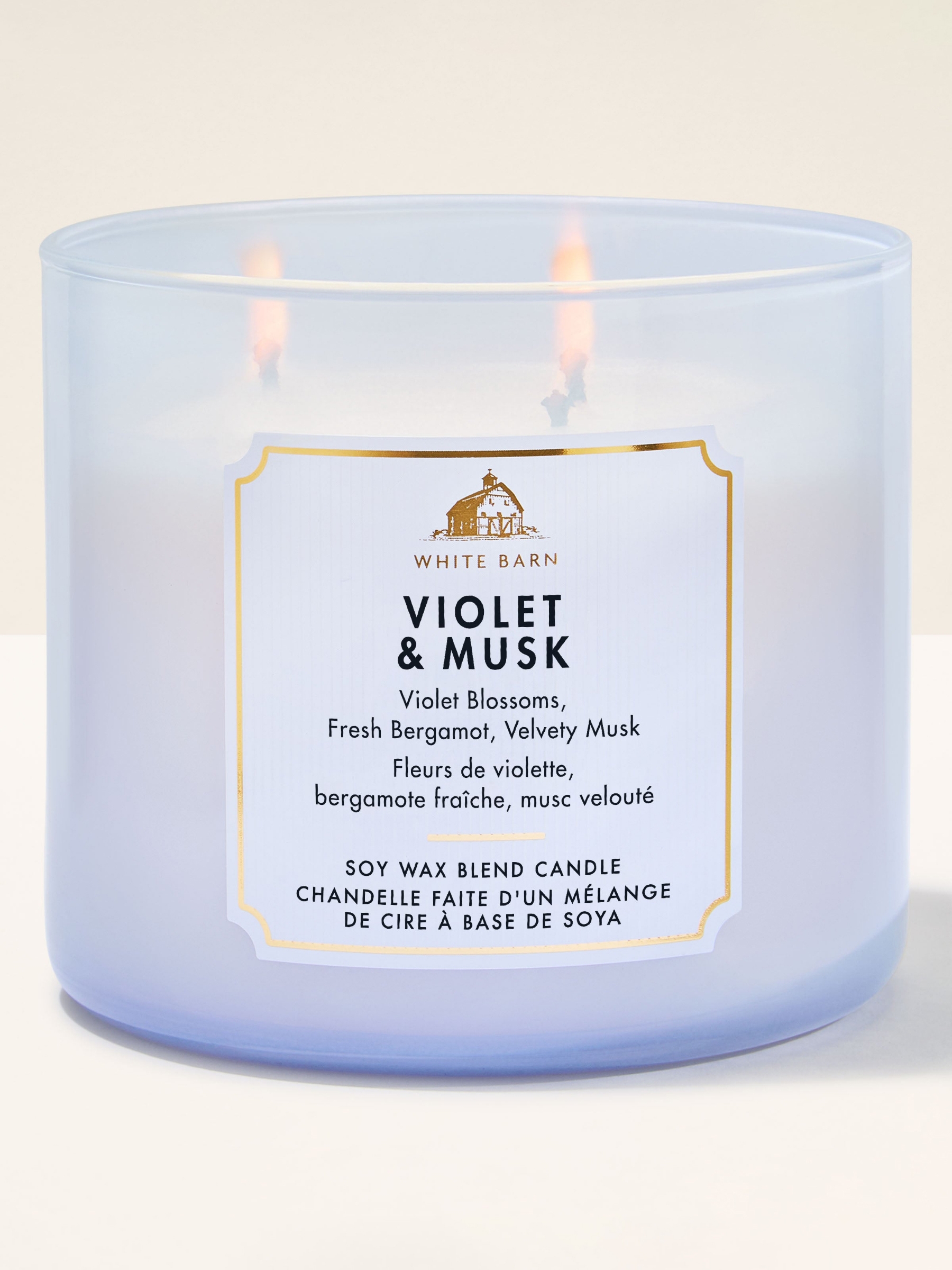 Violet & Musk Candle 411g 3 Wick - Image 1 of 3