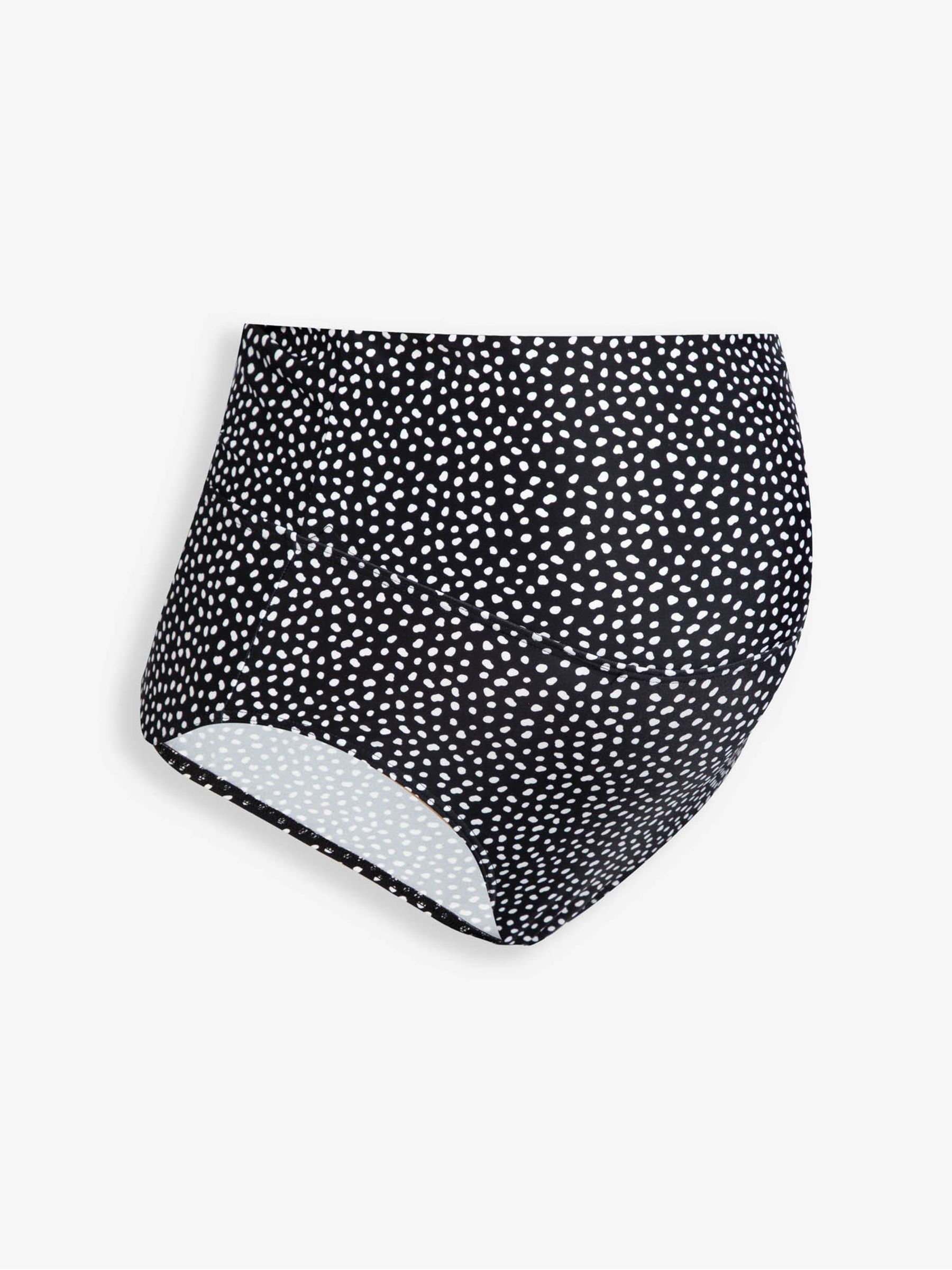 Black Spot Frill Maternity Tankini Set - Image 5 of 5