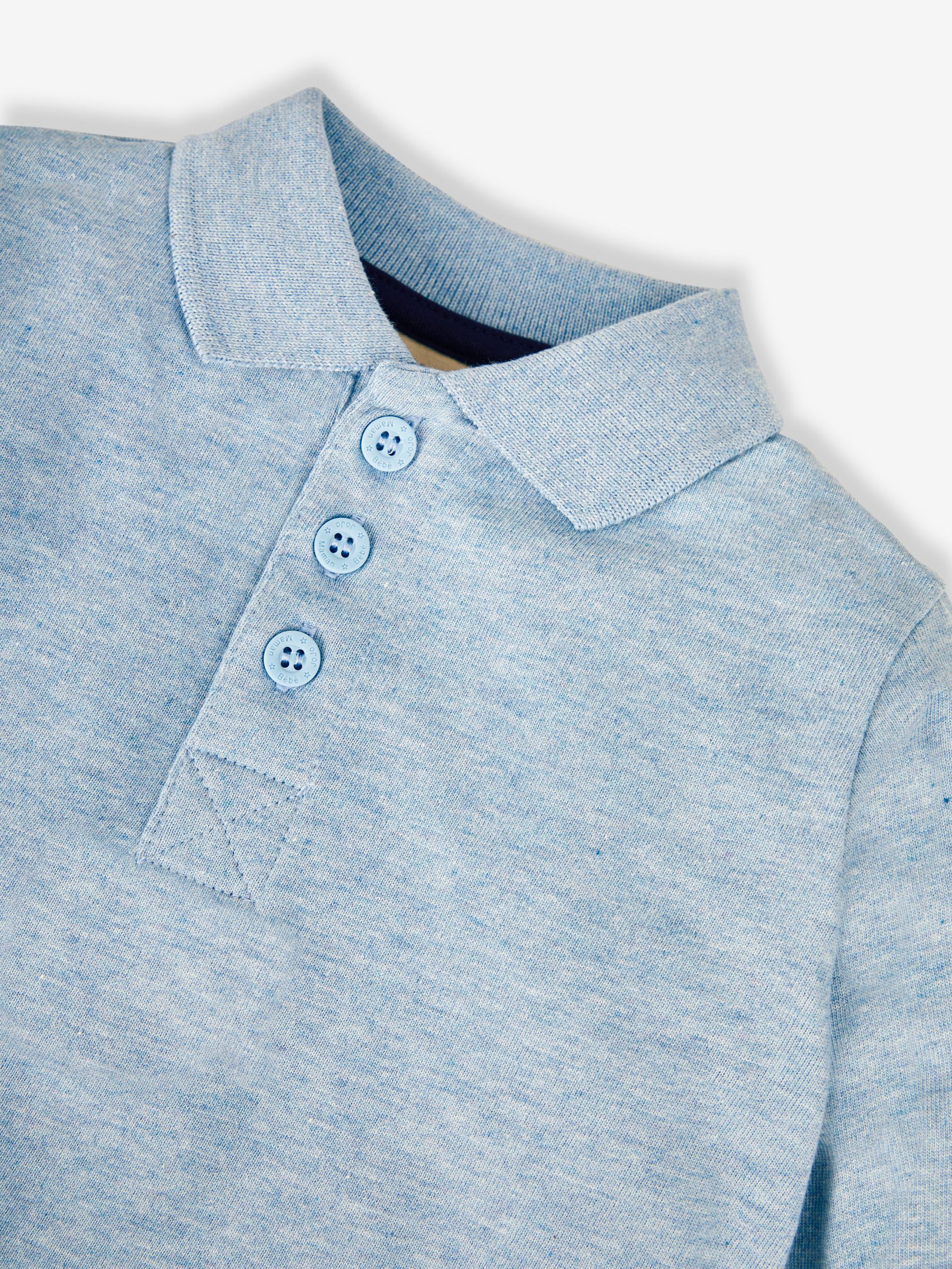 Blue & Natural 2-Pack Polo Shirts - Image 4 of 5