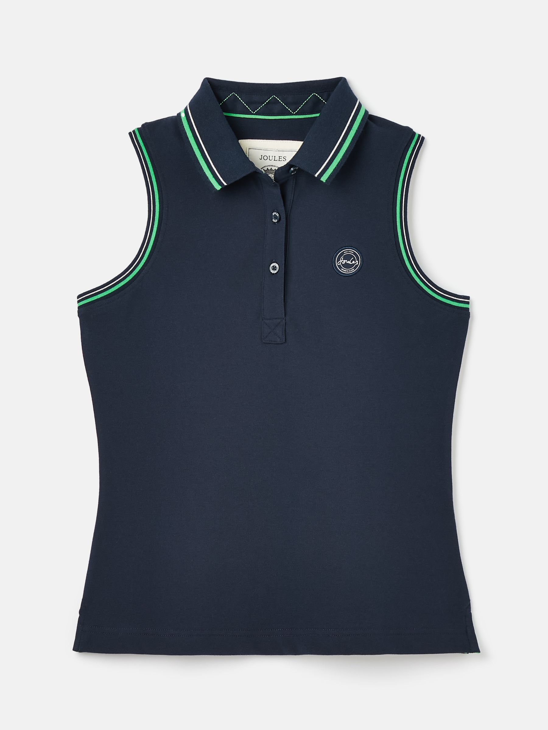 Rally Navy Sleeveless Polo Shirt - Image 7 of 7
