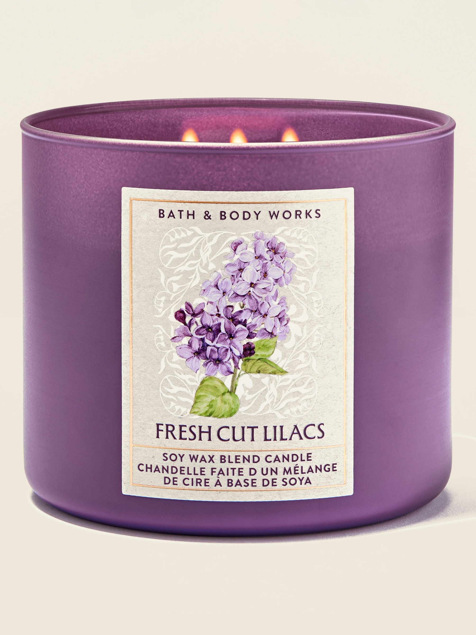 Fresh Cut Lilacs 3-Wick Candle 411g - Image 1 of 3