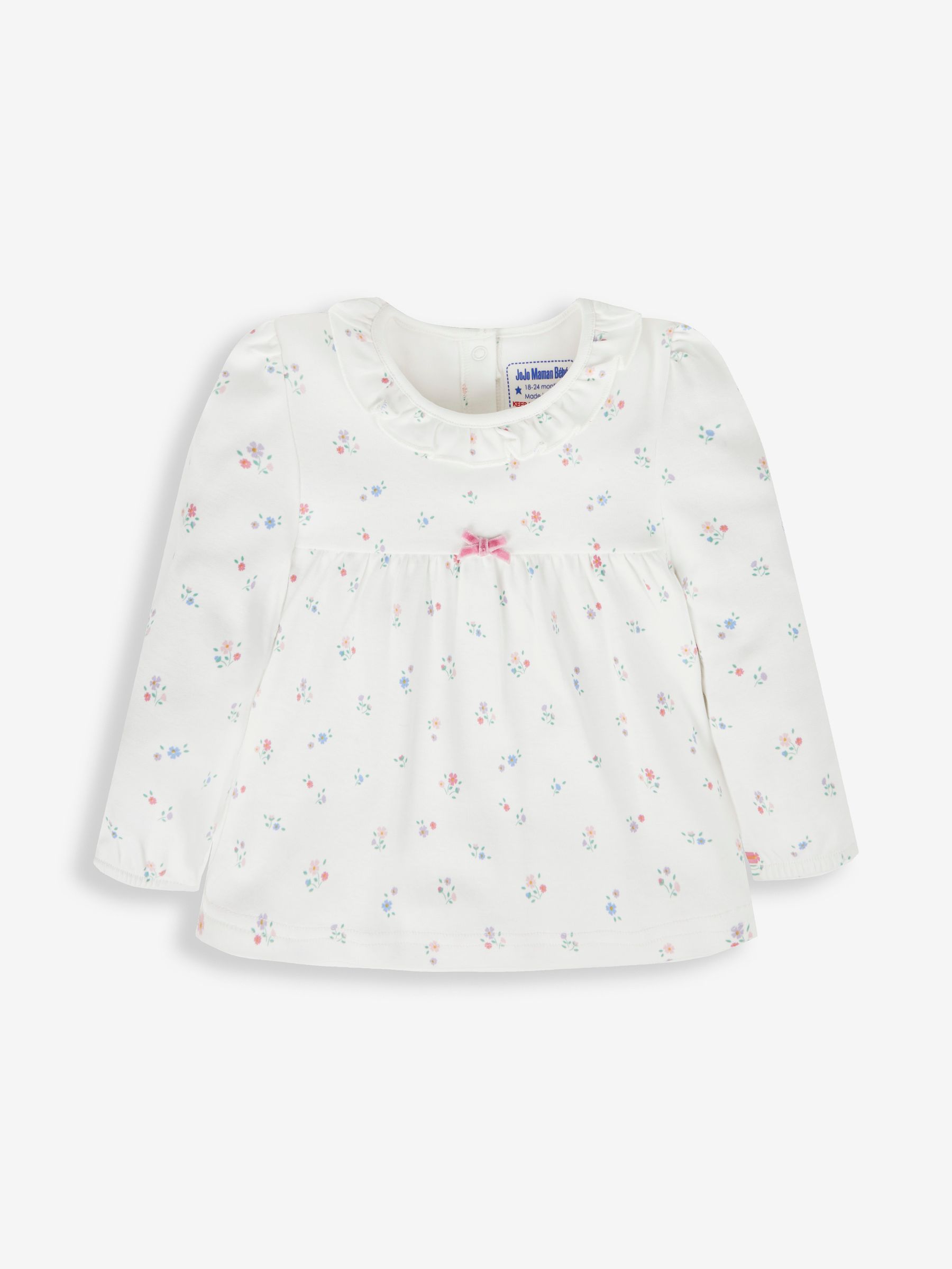 Cream Pretty Ditsy Jersey Pyjamas - Image 5 of 7
