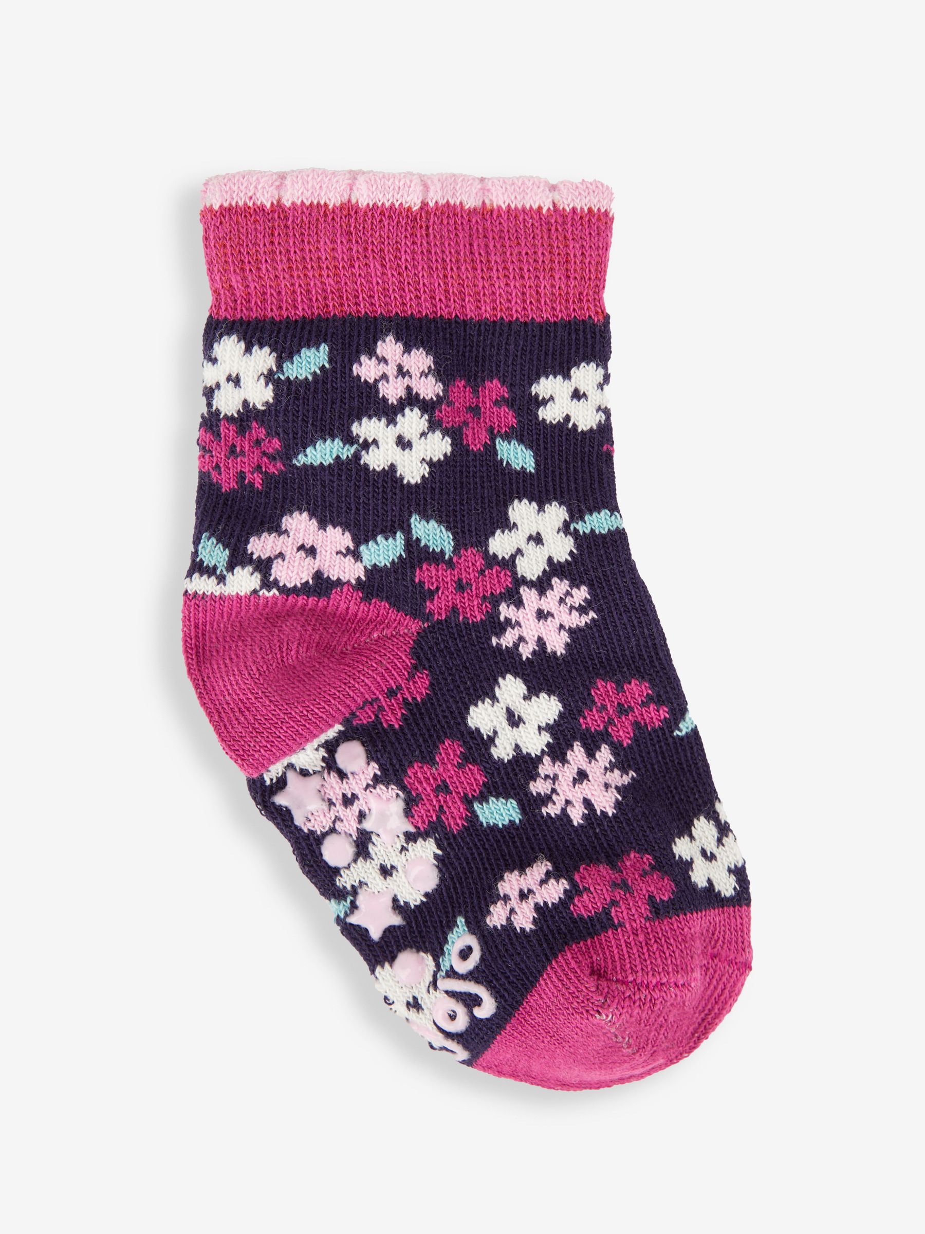 Navy Girls' 3-Pack Hedgehog Socks - Image 4 of 5