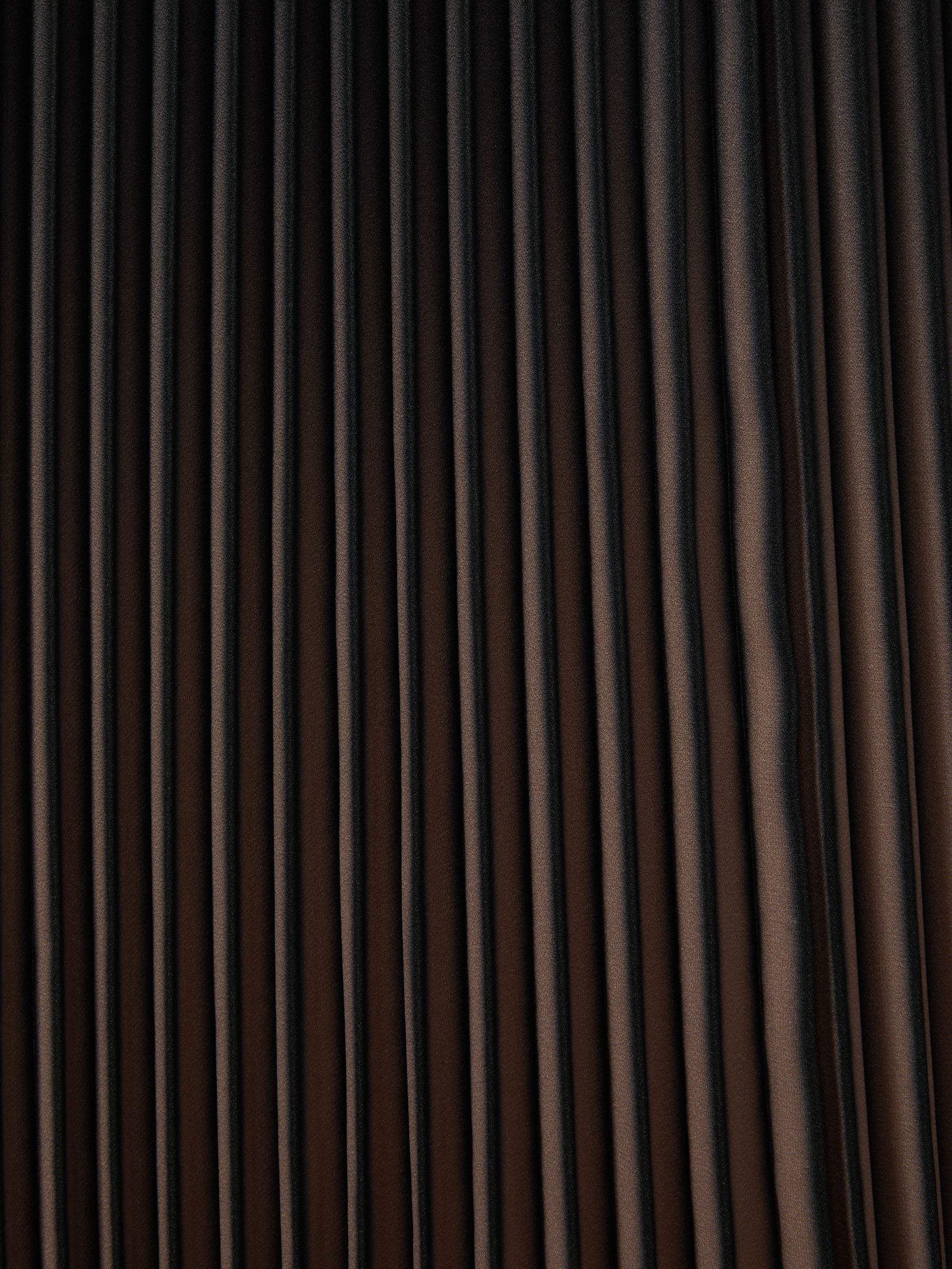 Ombre Pleated Midi Skirt in Black/Taupe - Image 6 of 6