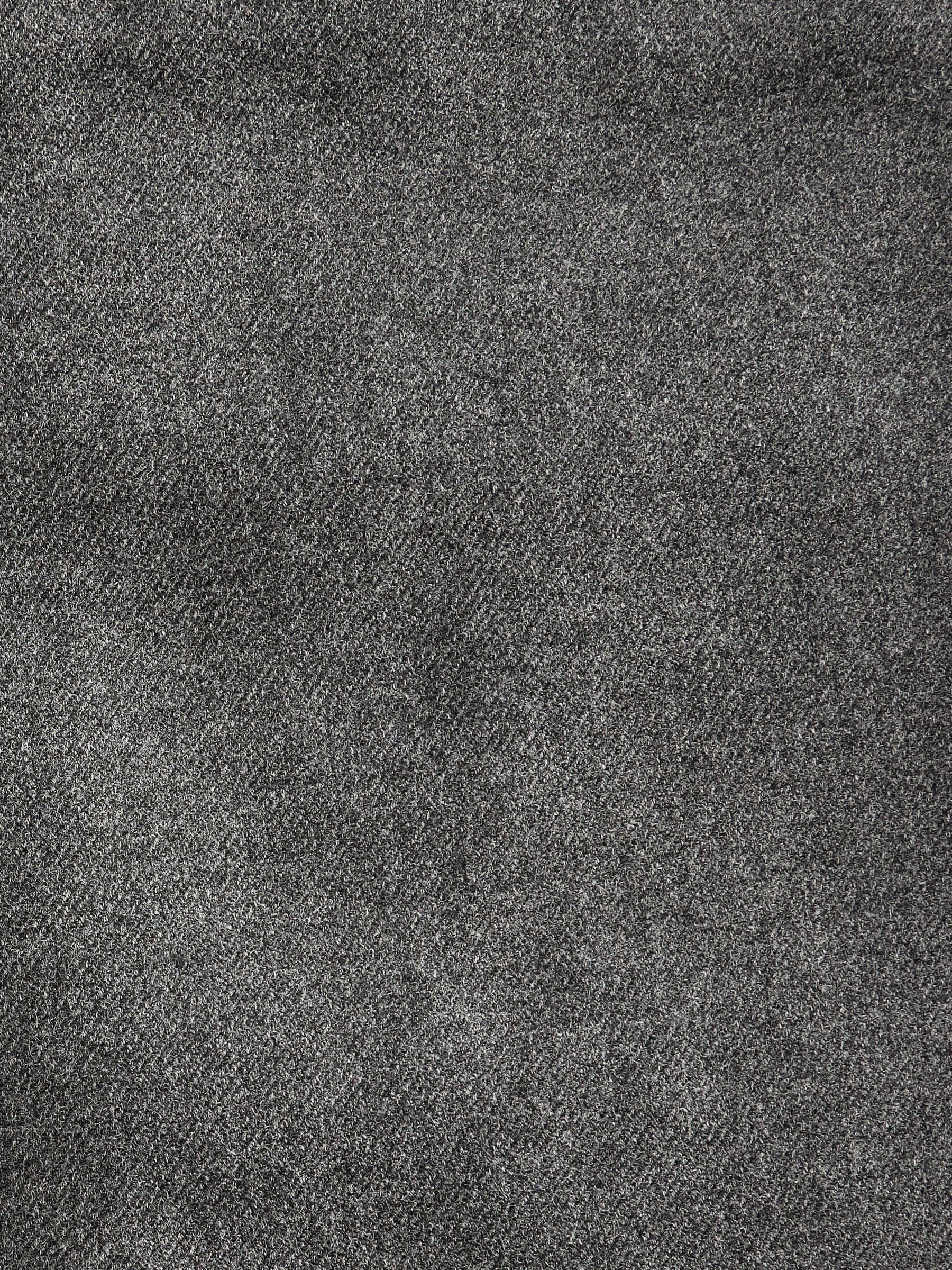 Grey Slim Fit Flannel Suit Trousers - Image 10 of 10