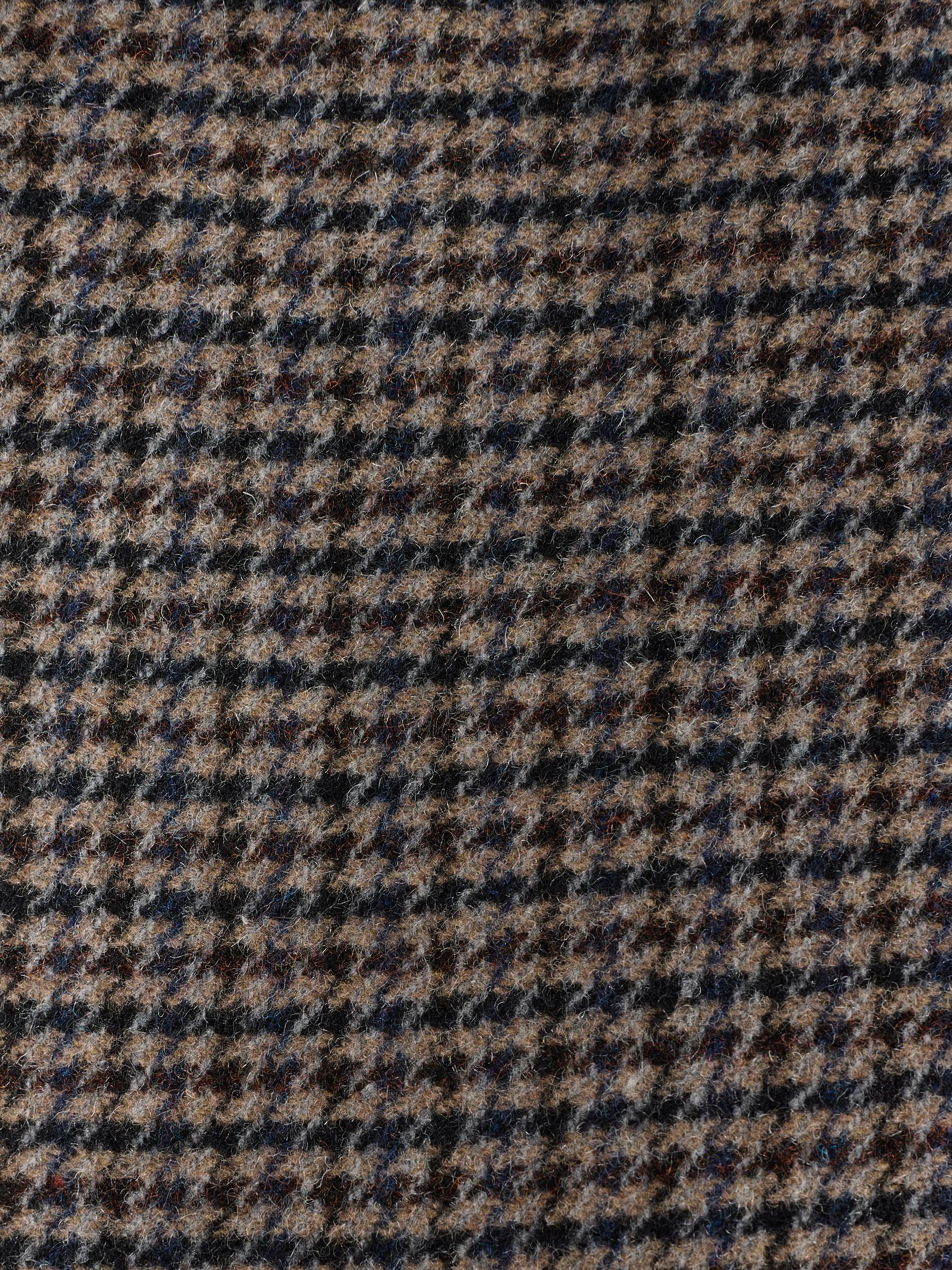 Brown Slim Fit Dogtooth Texture Suit Jacket - Image 9 of 9