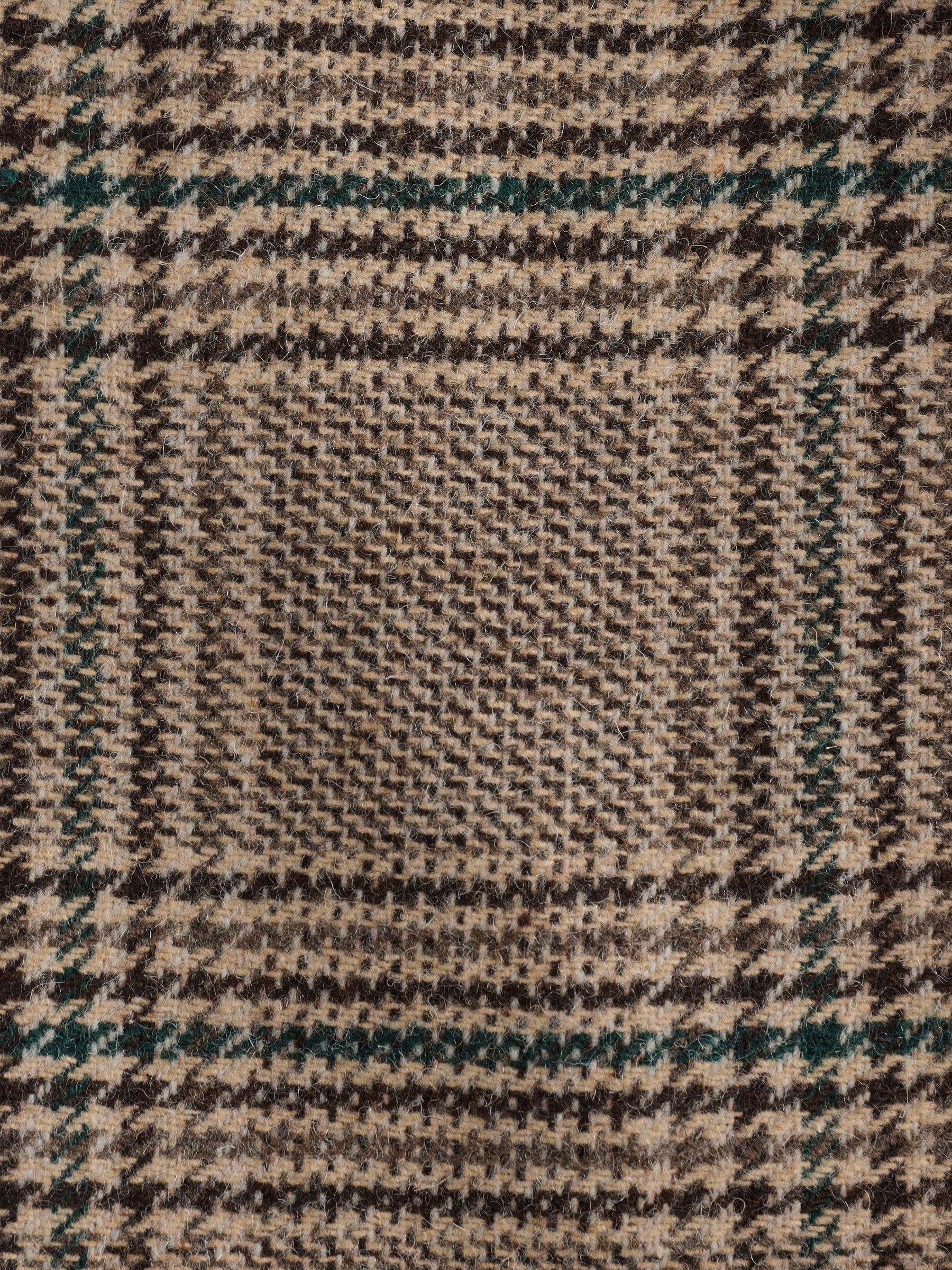Taupe Brown Slim Fit Check Blazer - Image 10 of 11