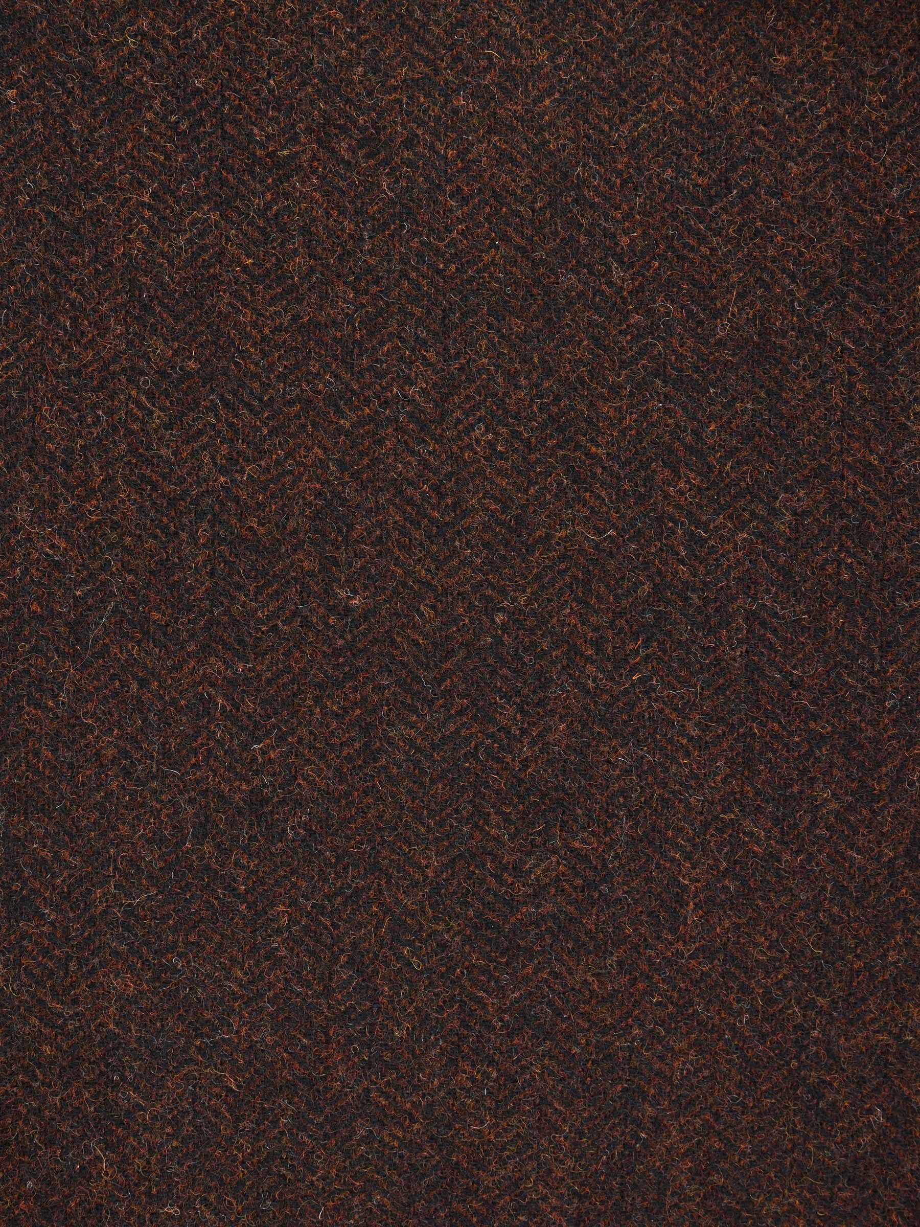 Rust Brown Slim Fit Herringbone Blazer - Image 8 of 8