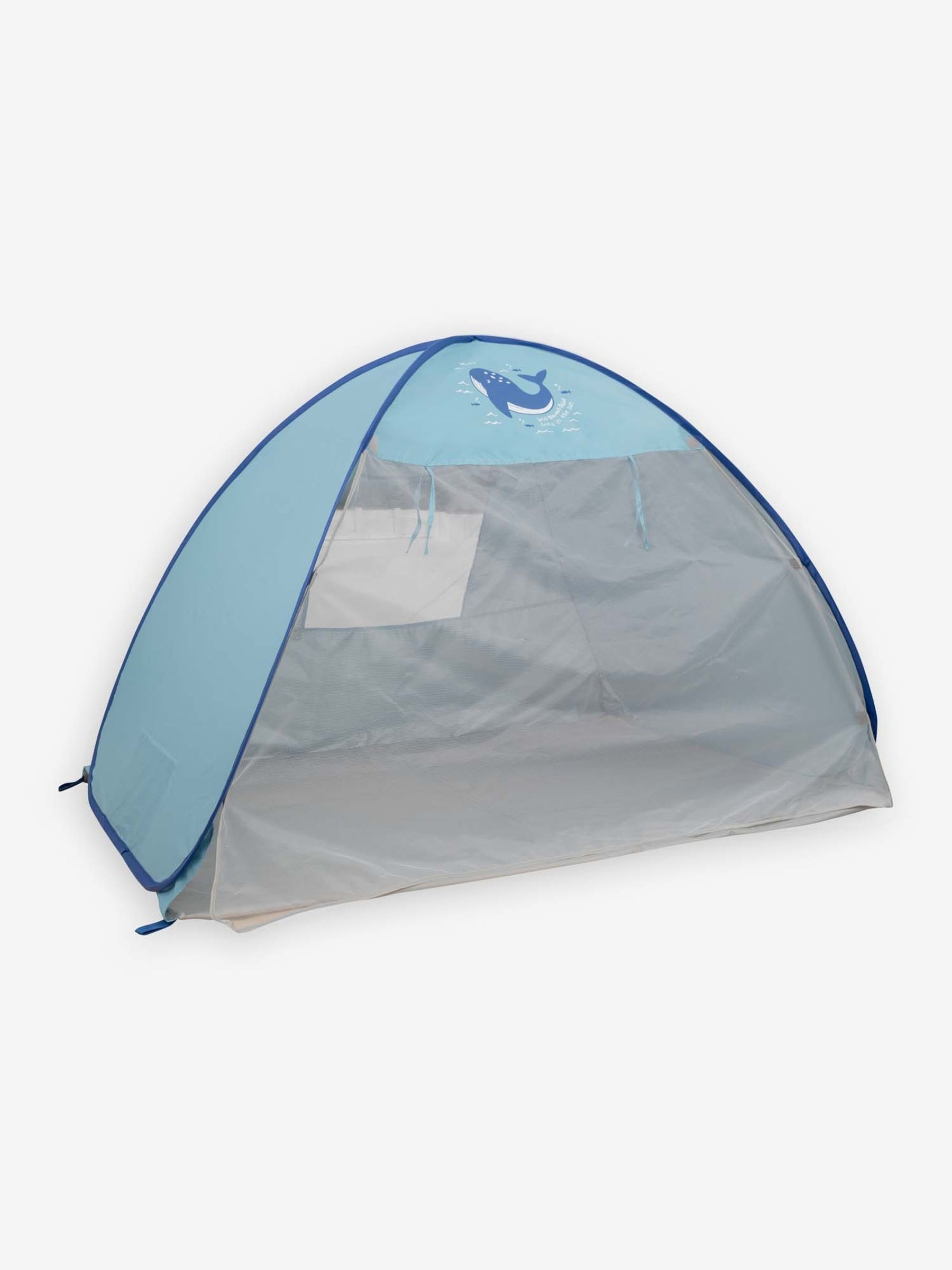 Infant Sized Sun Protection Tent with Mosquito Net in Blue - Image 3 of 7