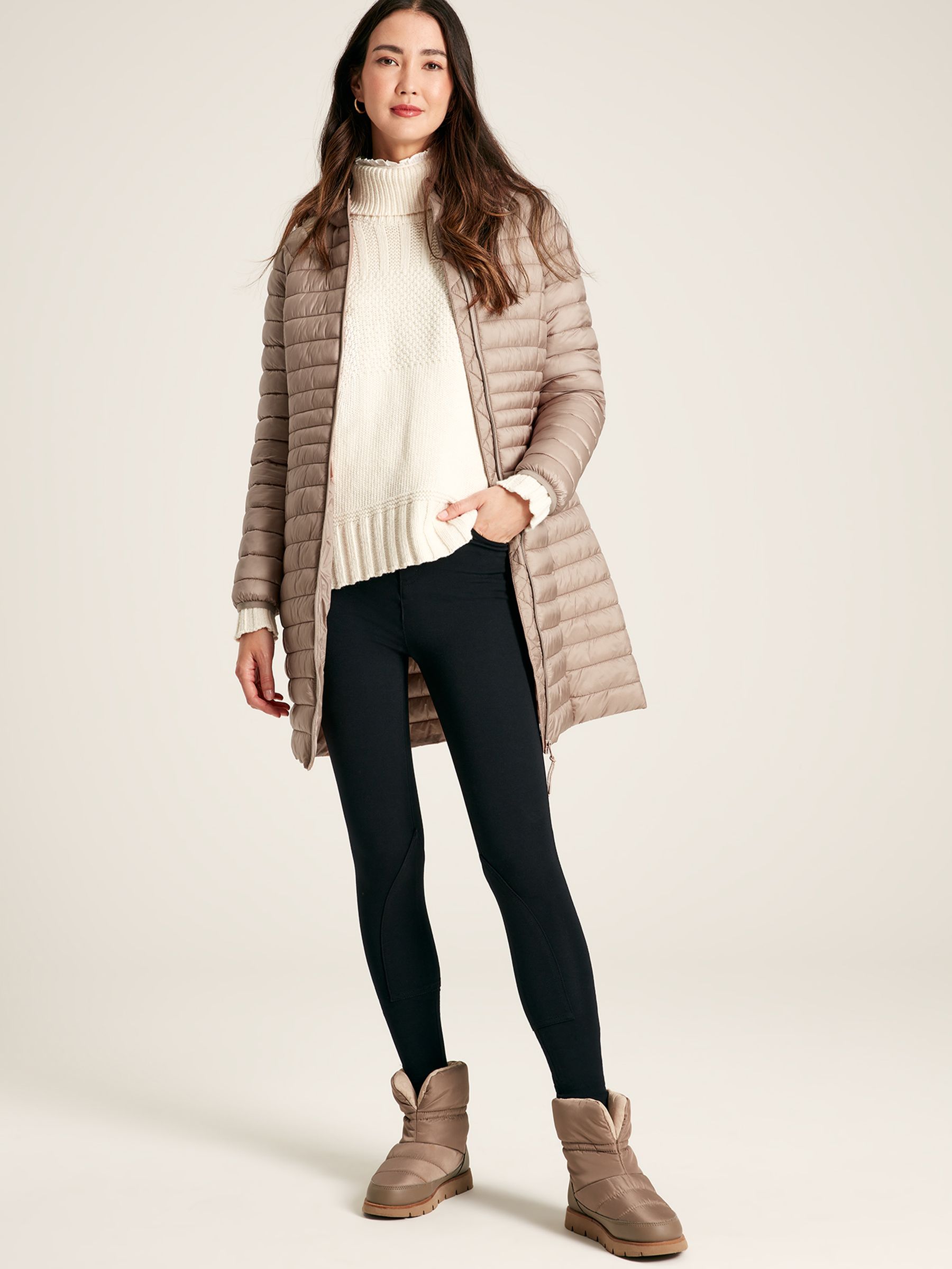 Bramley Pearl Showerproof Long Packable Padded Coat - Image 4 of 7