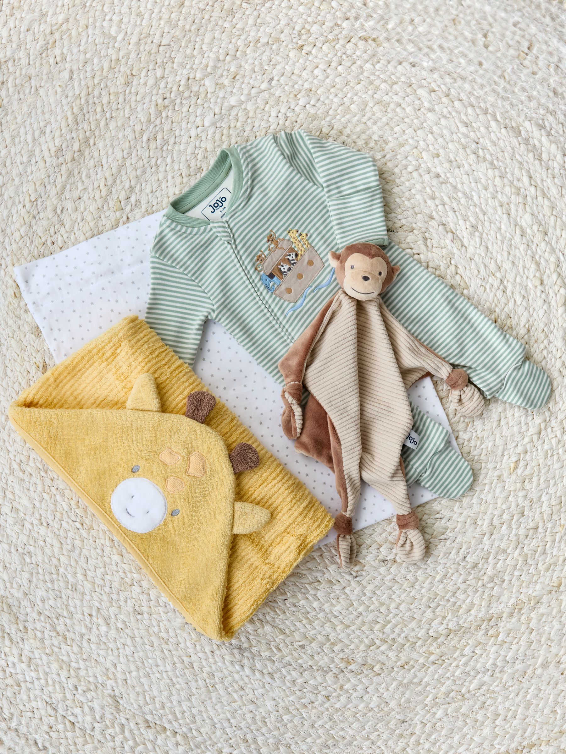 Sleepsuit, Comforter & Hooded Towel Giftset - Image 1 of 4