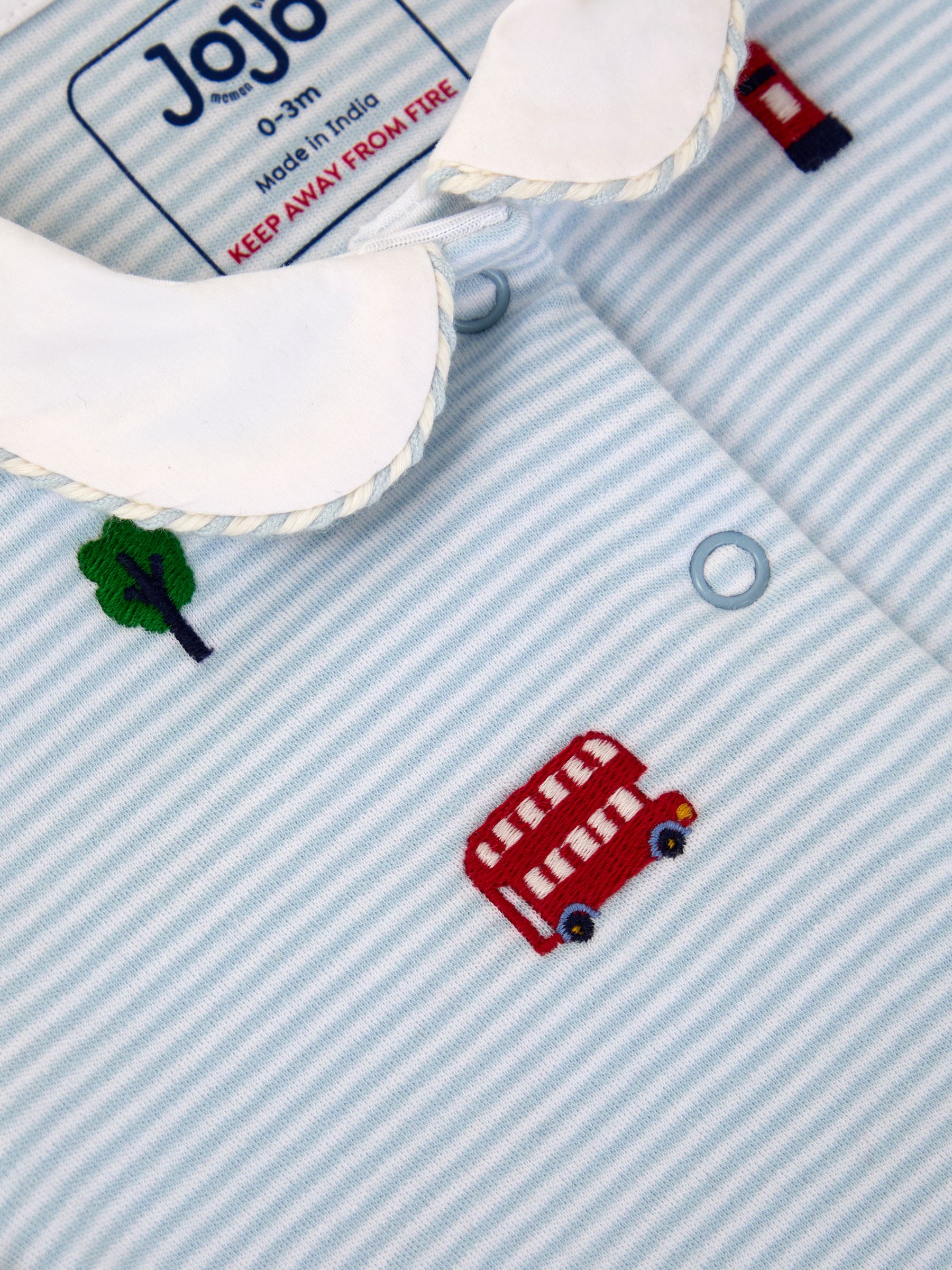 London Embroidered Sleepsuit & Shawl Baby Giftset (0-3 months) - Image 4 of 4