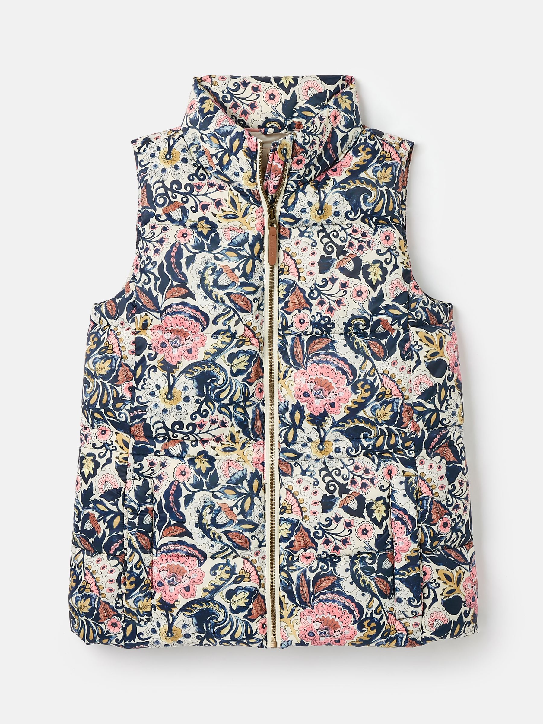 Upperton Blue Paisley Print Showerproof Padded Gilet - Image 7 of 8