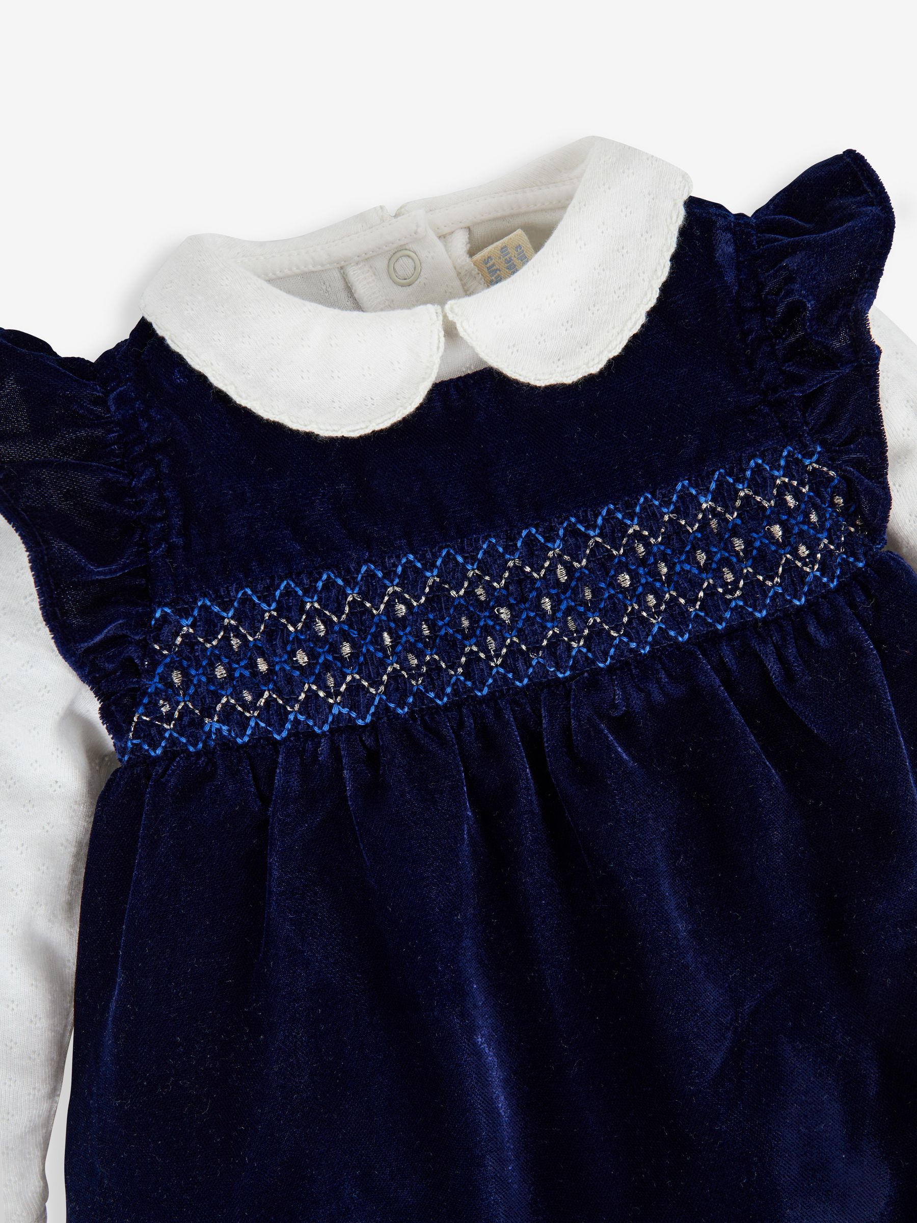 Navy Sweet Baby Dress and Body Set | JoJo Maman Bb USA