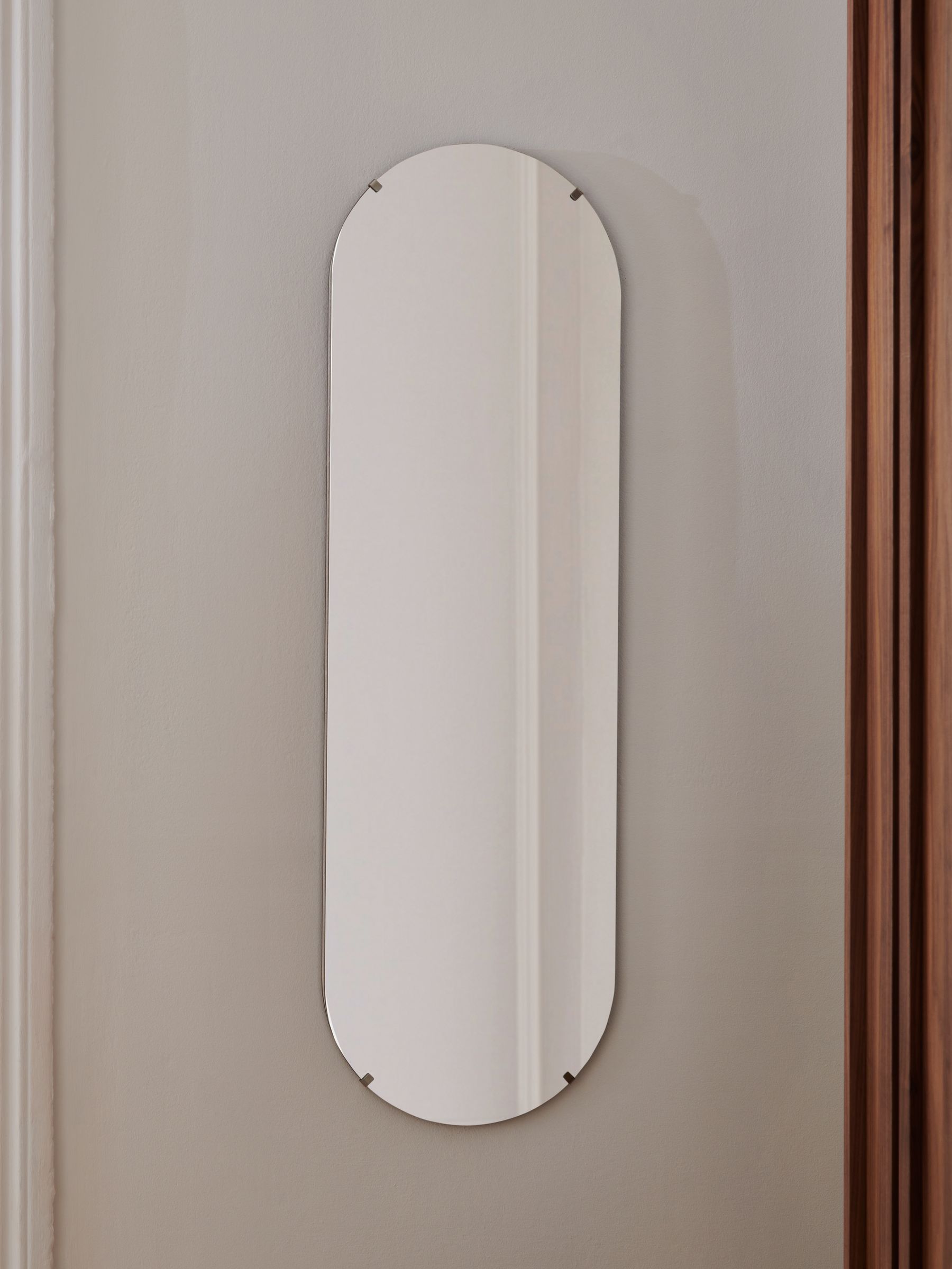 Jasper Conran London Clear Oval Clip Mirror - Image 1 of 4
