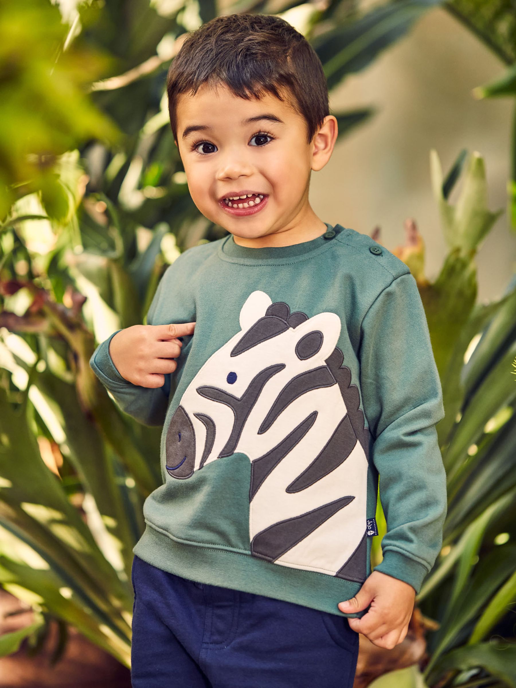 Khaki Kids' Zebra Sweatshirt - Image 3 of 3
