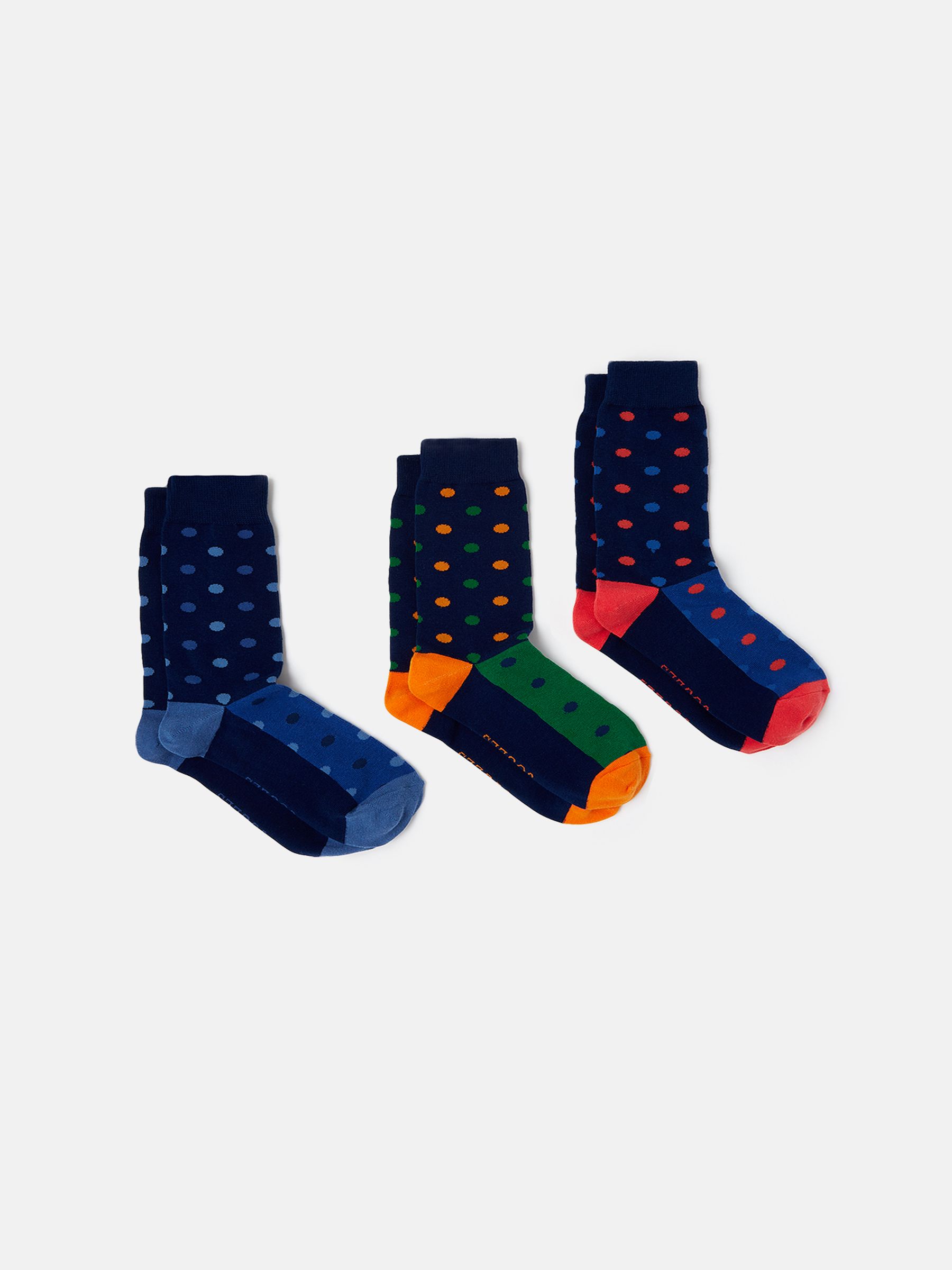 Striking Black Spot Cotton Ankle Socks - Image 1 of 2