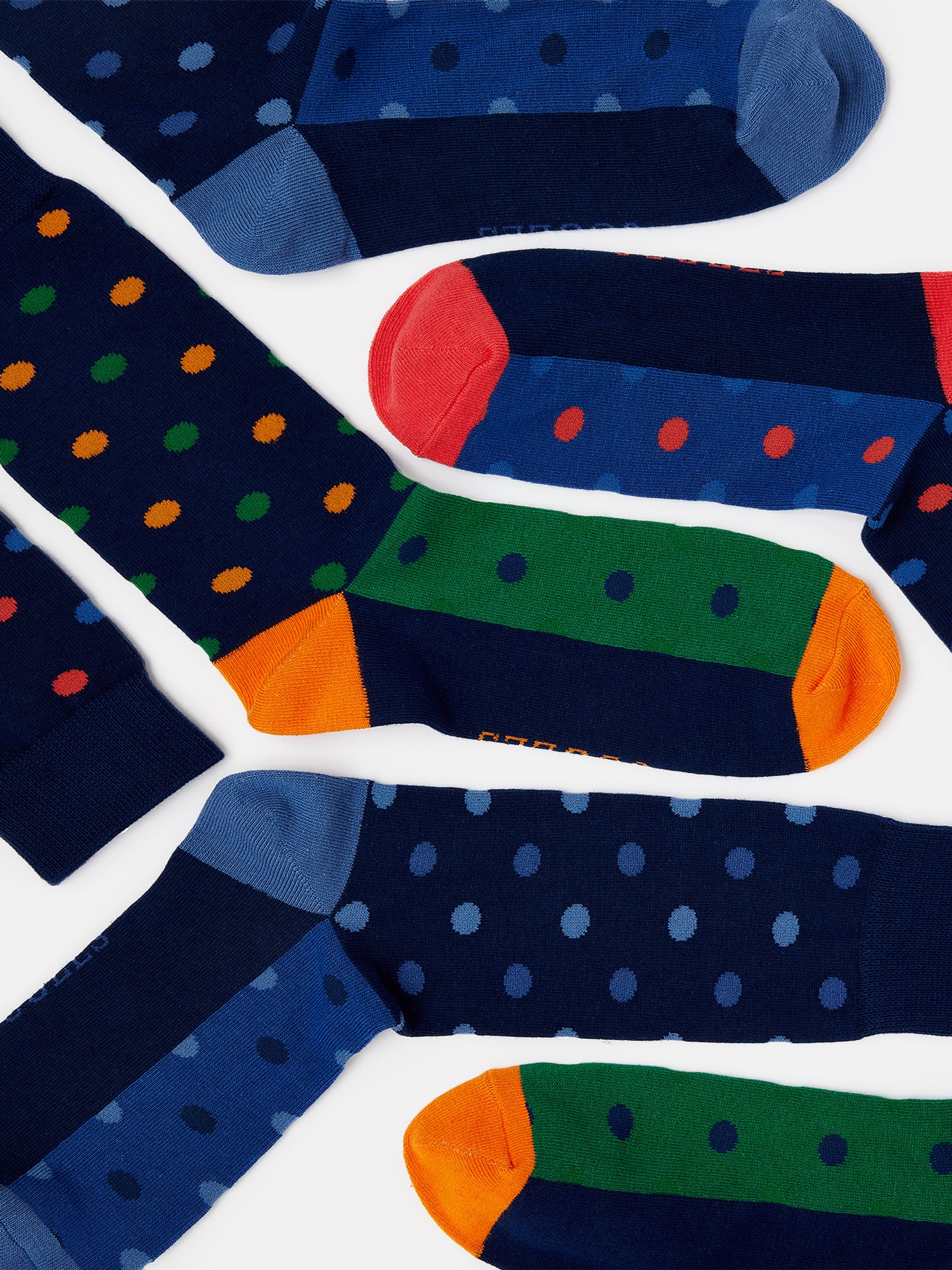 Striking Black Spot Cotton Ankle Socks - Image 2 of 2