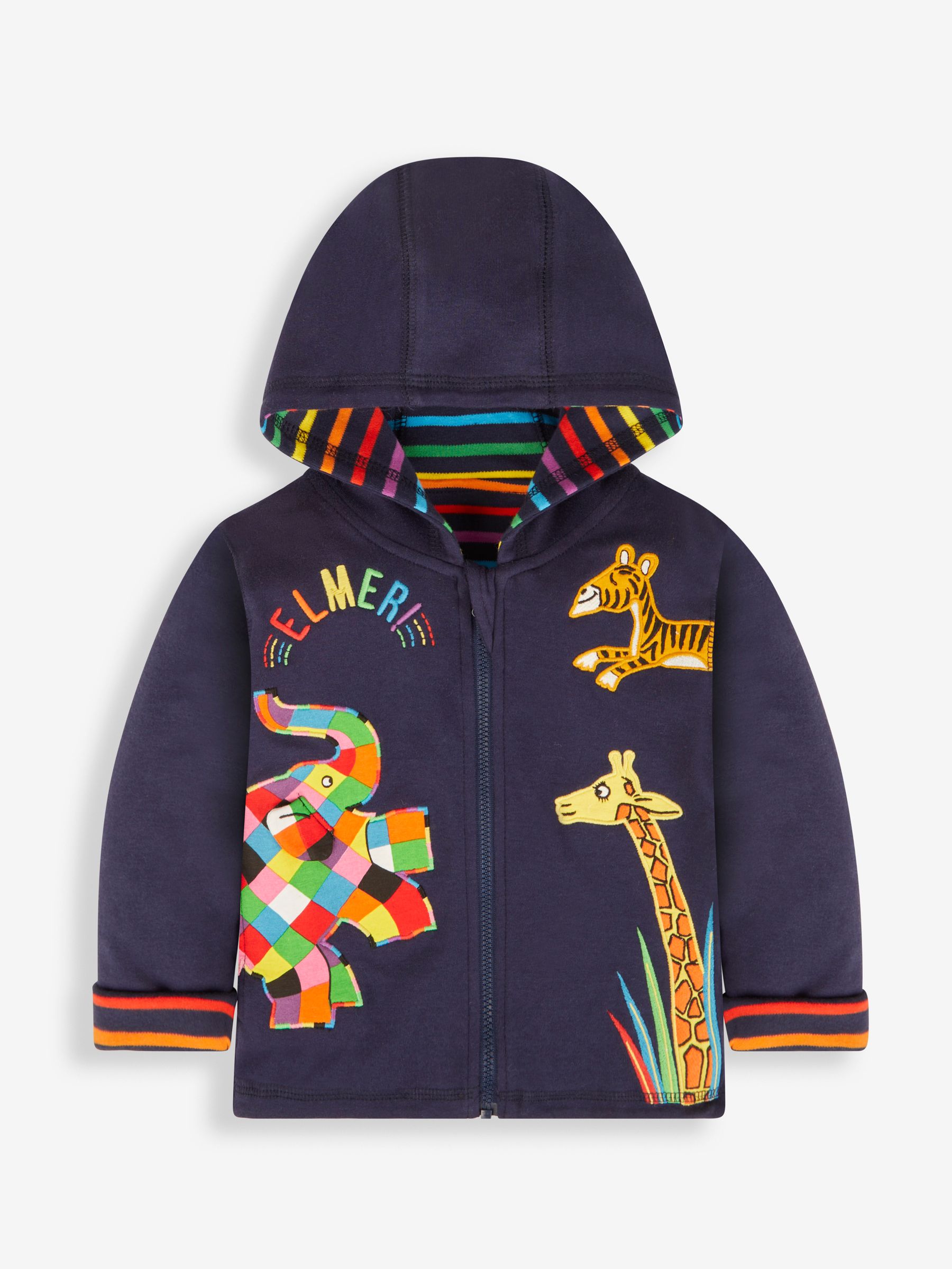 Navy Kids' Elmer Appliqué Zip-Up Hoodie - Image 3 of 10