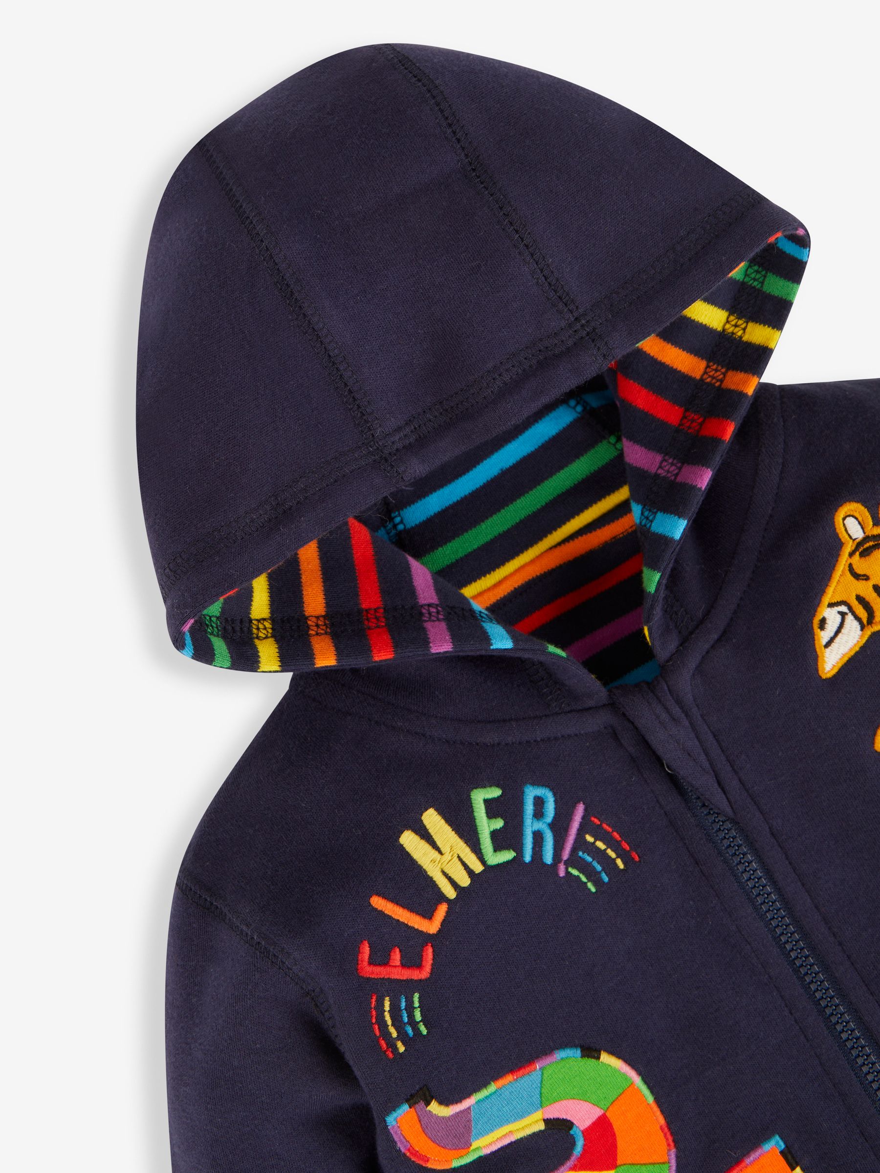 Navy Kids' Elmer Appliqué Zip-Up Hoodie - Image 5 of 10