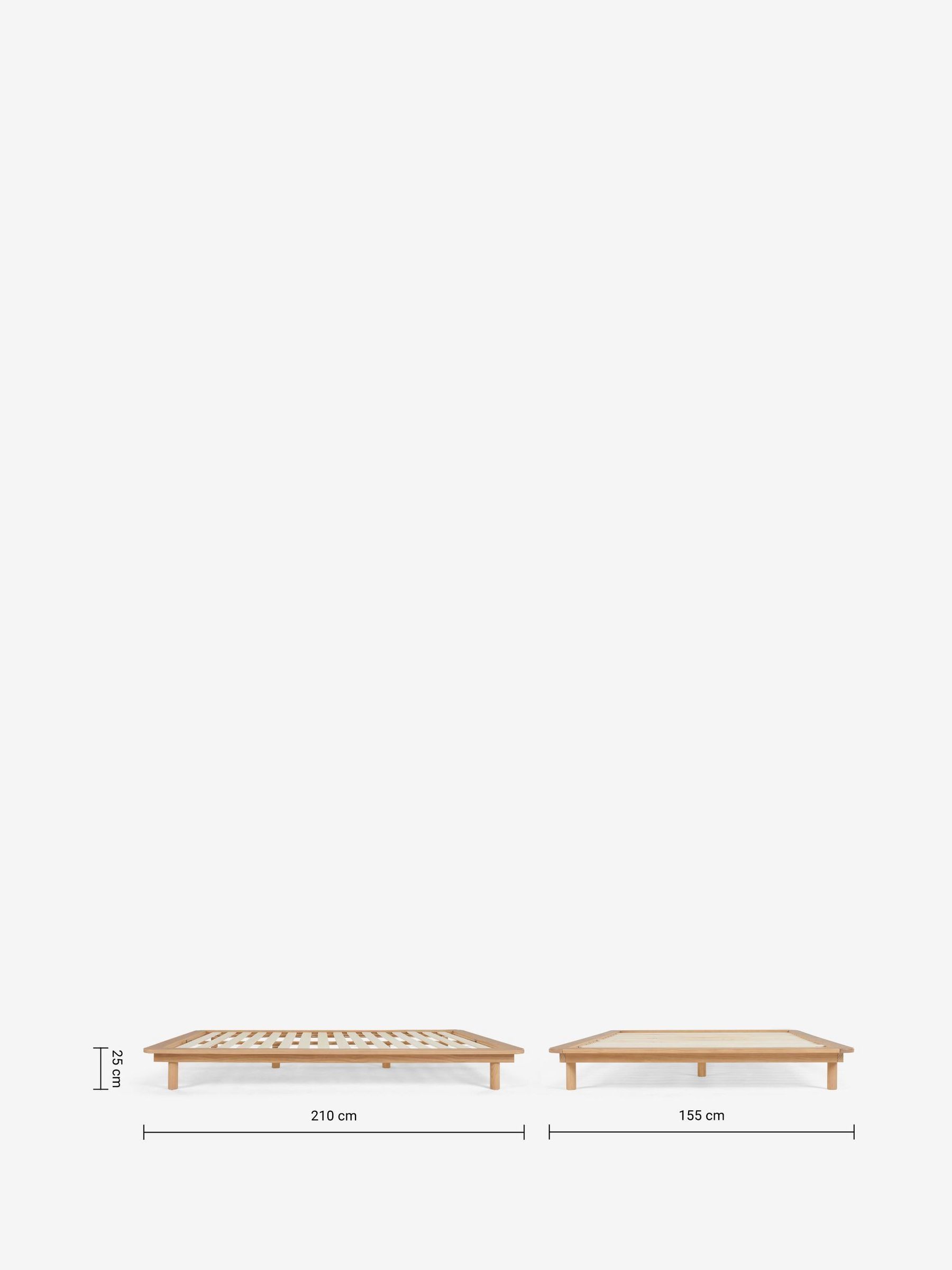 Kano Platform Bed in Oak - Image 5 of 5