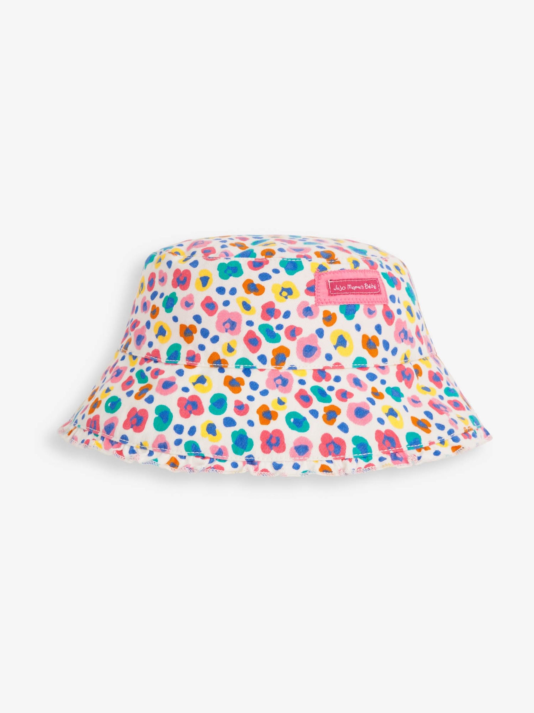 Cream Animal Print Twill Sun Hat - Image 4 of 5