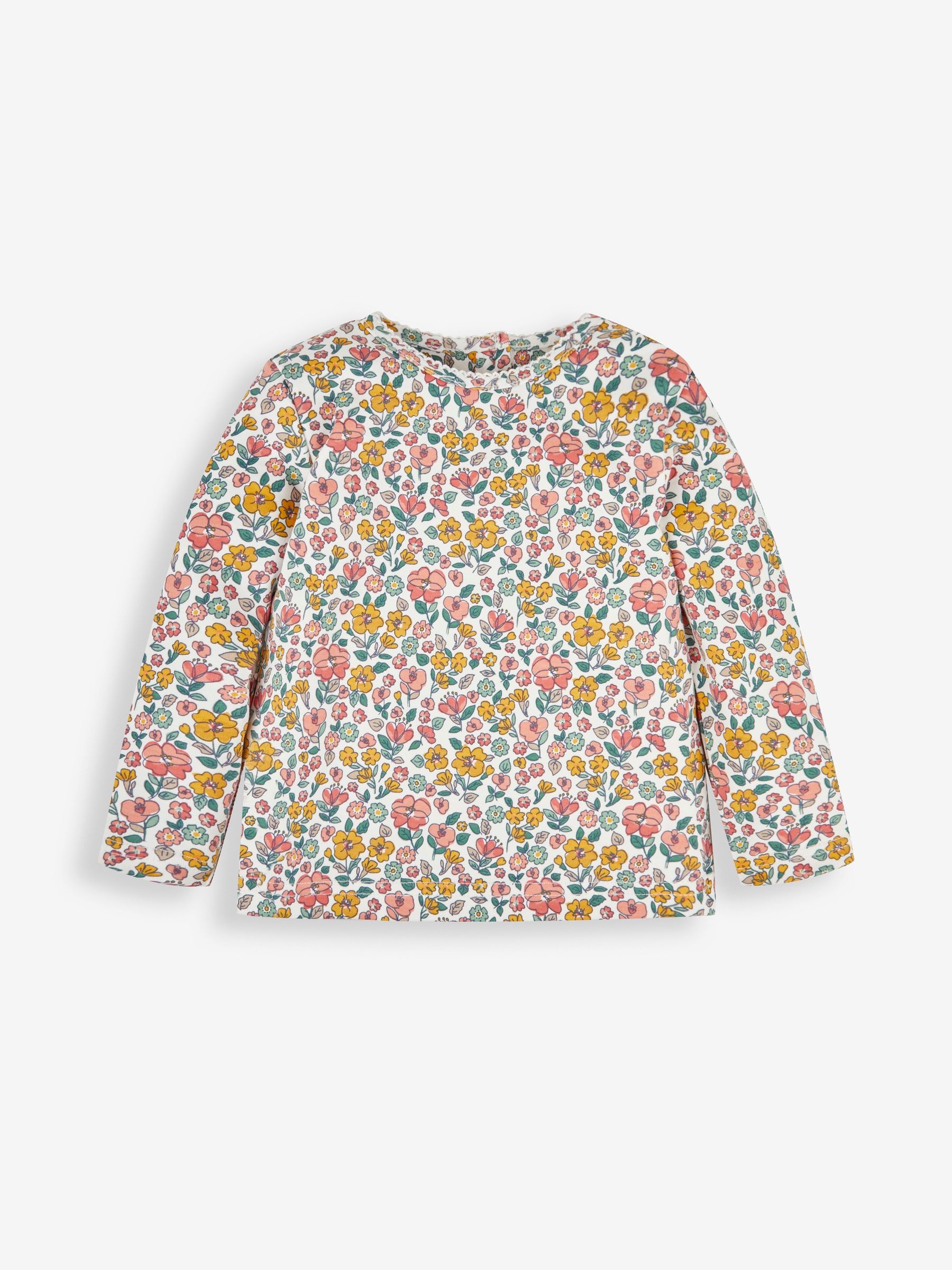 Green Fox & Fruit Girls' 2-Piece Appliqué Pinafore Dress & Top Set - Image 4 of 6