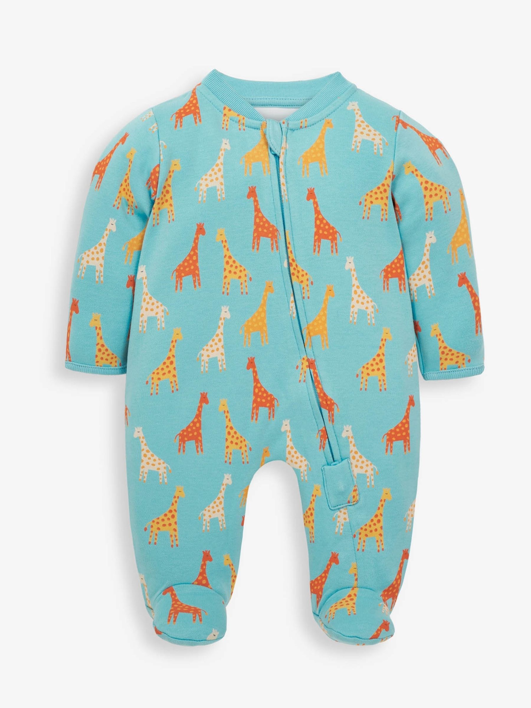 Turquoise 2-Pack Giraffe Sleepsuits - Image 3 of 7