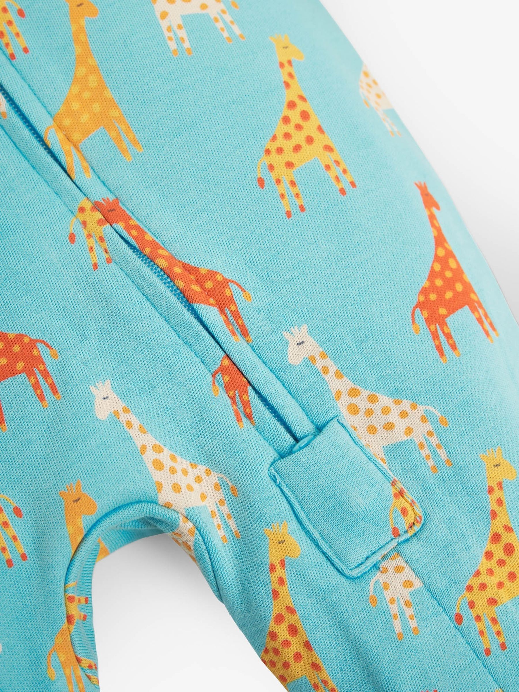 Turquoise 2-Pack Giraffe Sleepsuits - Image 5 of 7