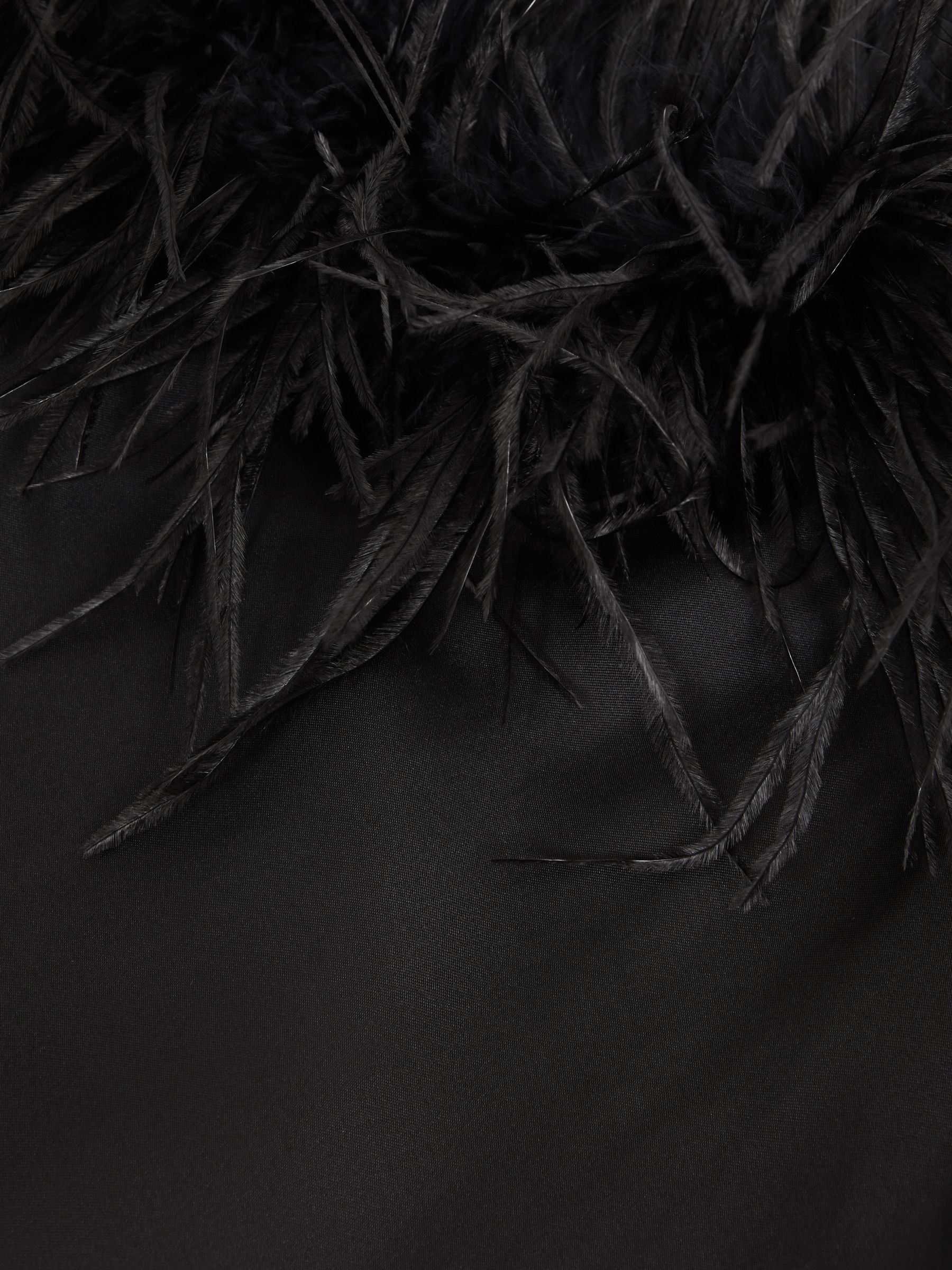 Sleeper Feather Midi Slip Dress in Black - Image 5 of 5